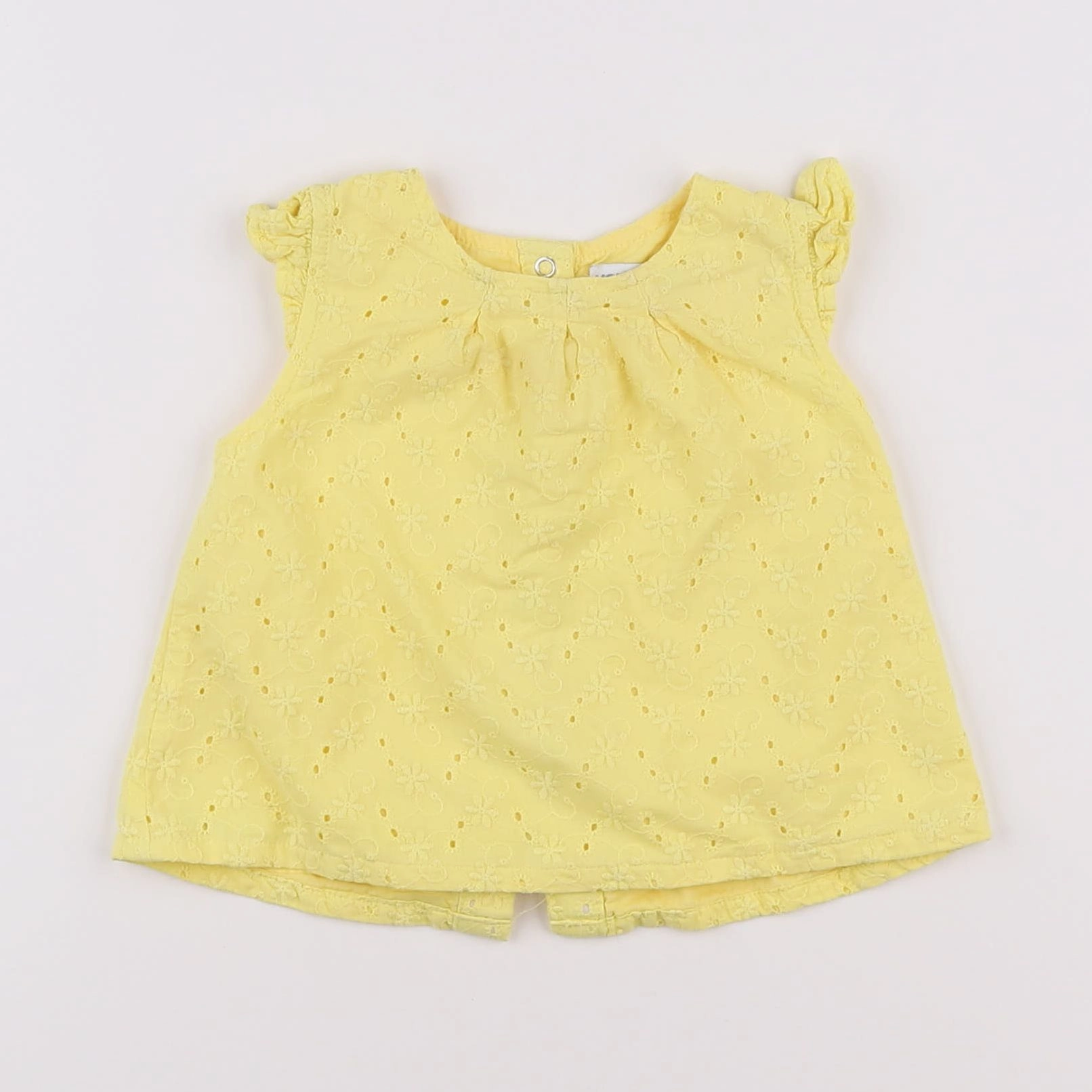 Vertbaudet - blouse jaune - 6 mois