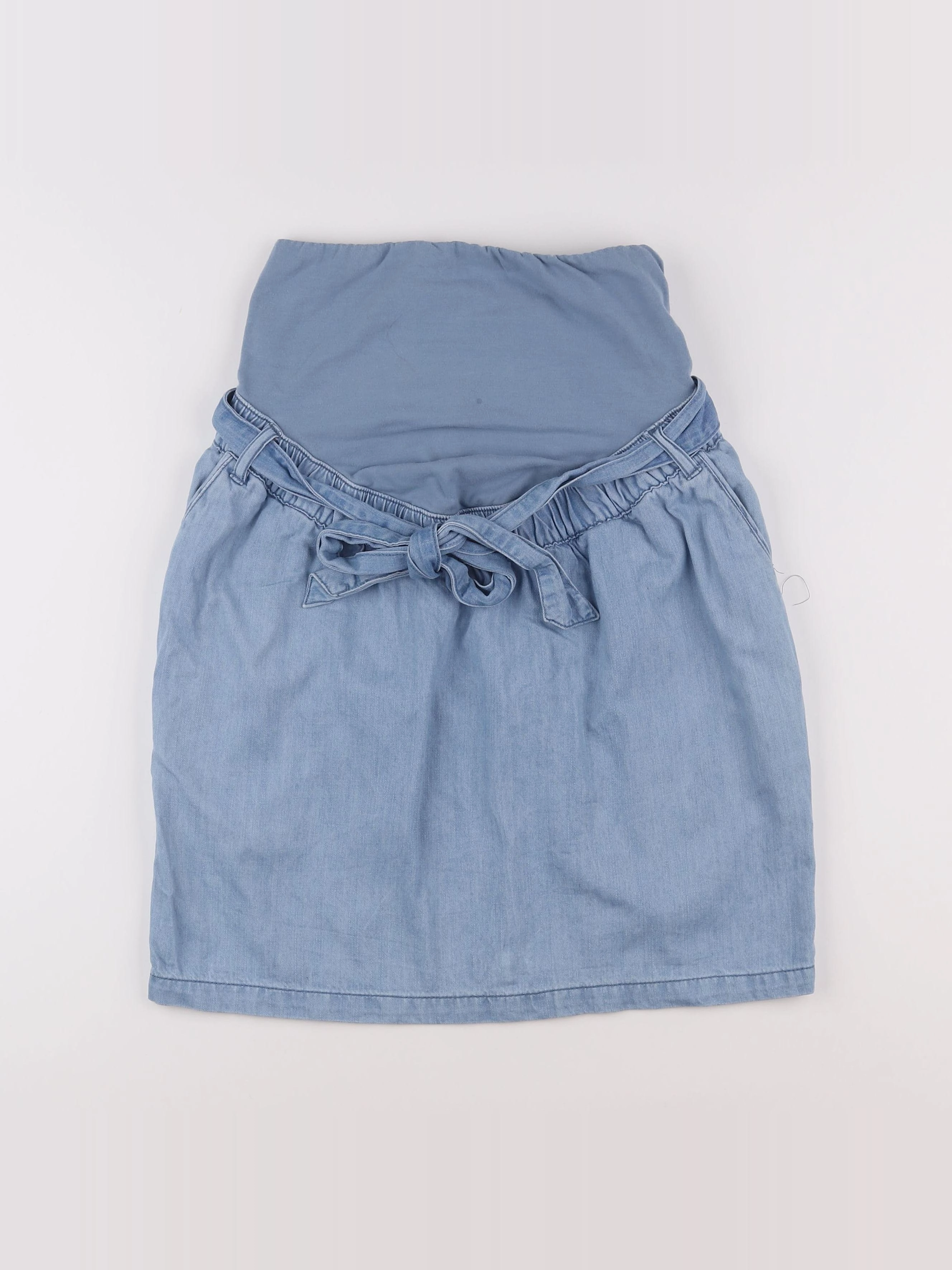 Vertbaudet - jupe grossesse bleu - 34