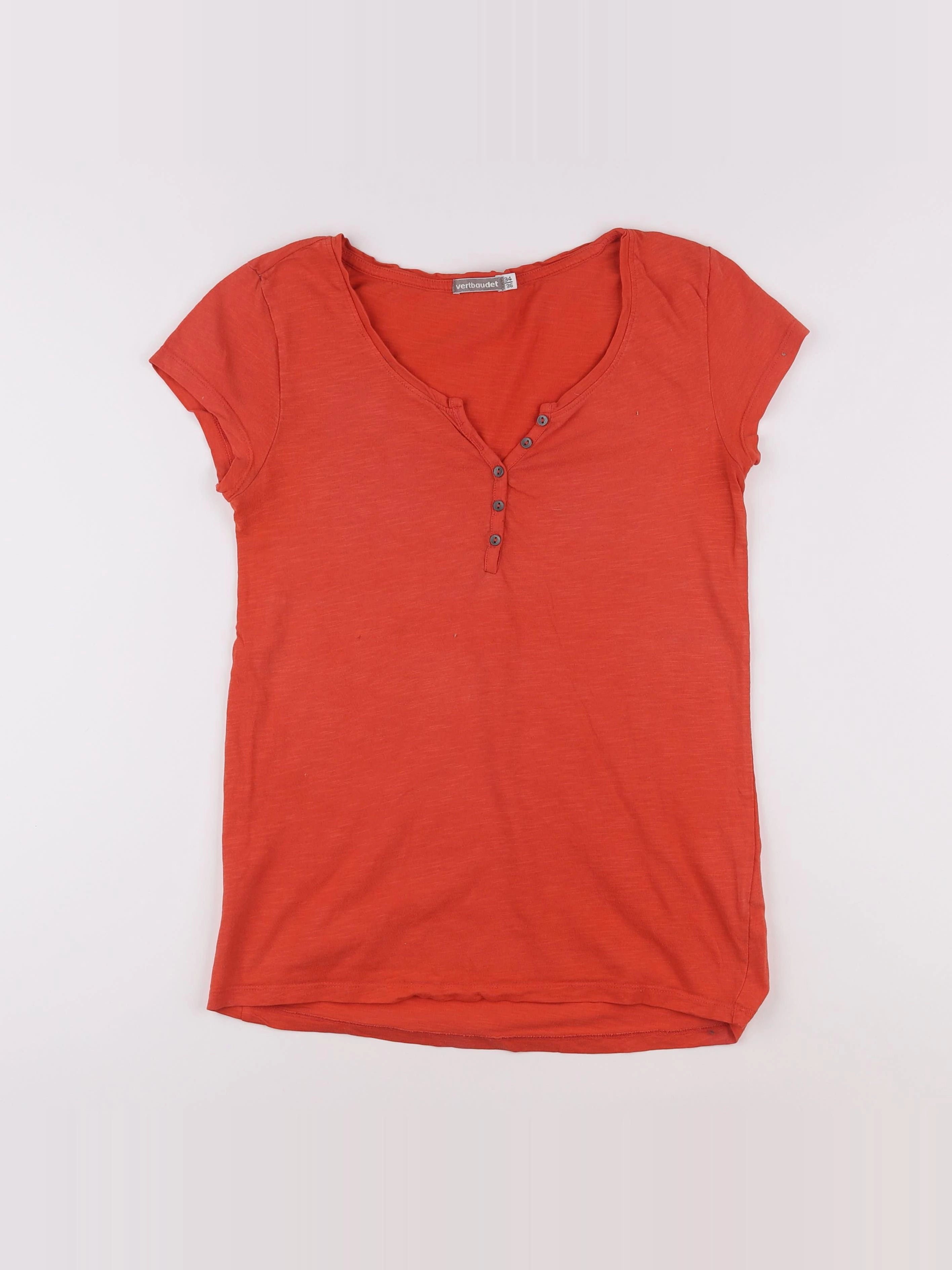 Vertbaudet - tee-shirt grossesse rouge - 34 à 36