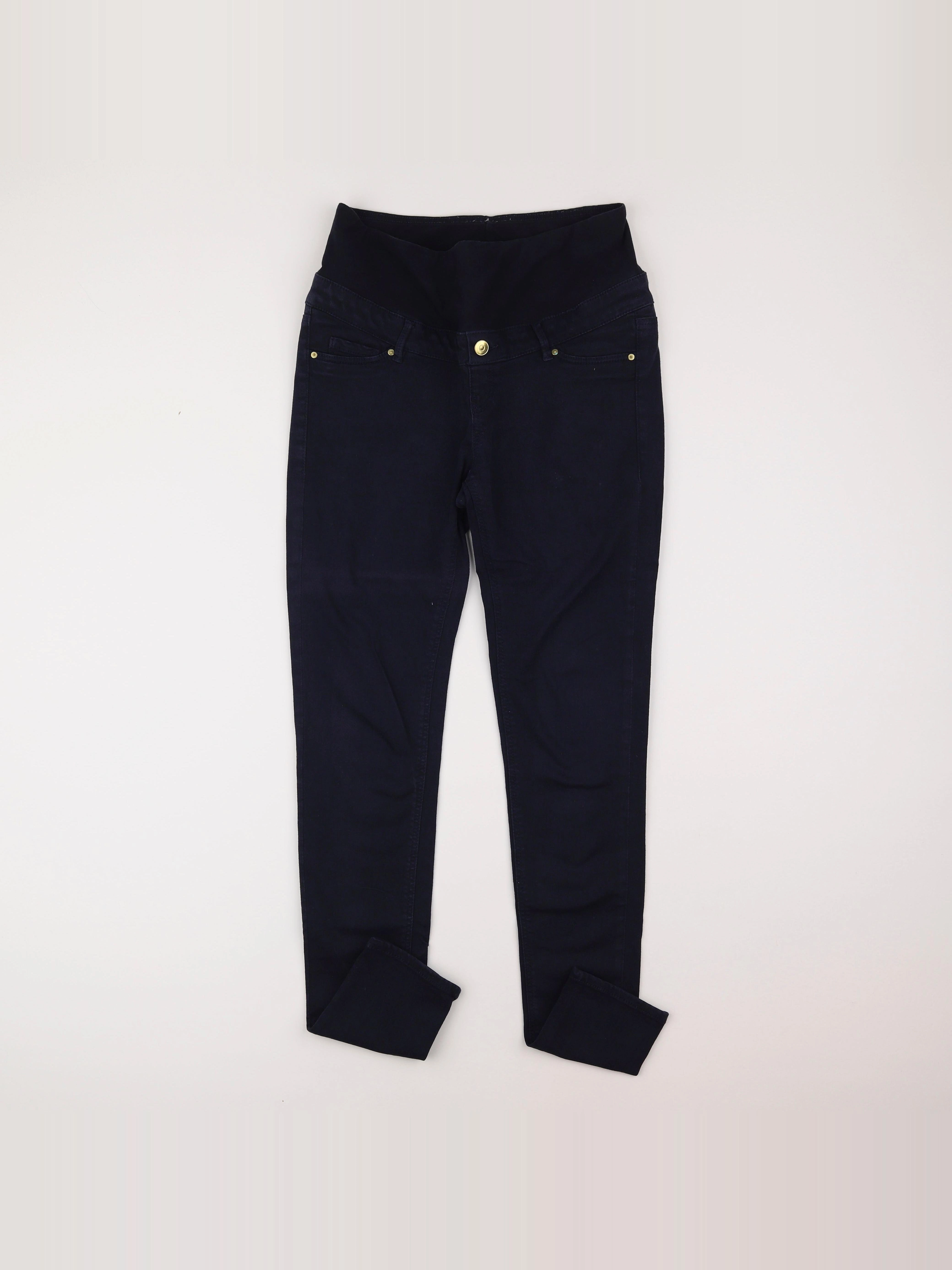 H&M - pantalon grossesse bleu - 38