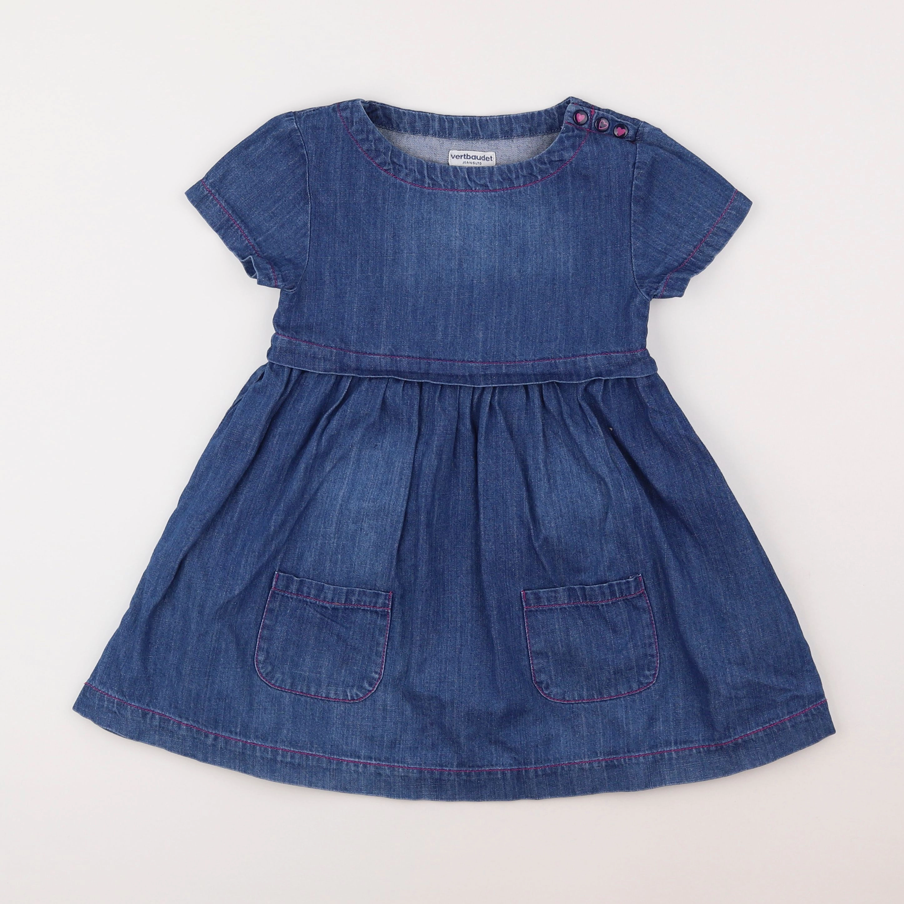 Vertbaudet - robe bleu - 5 ans