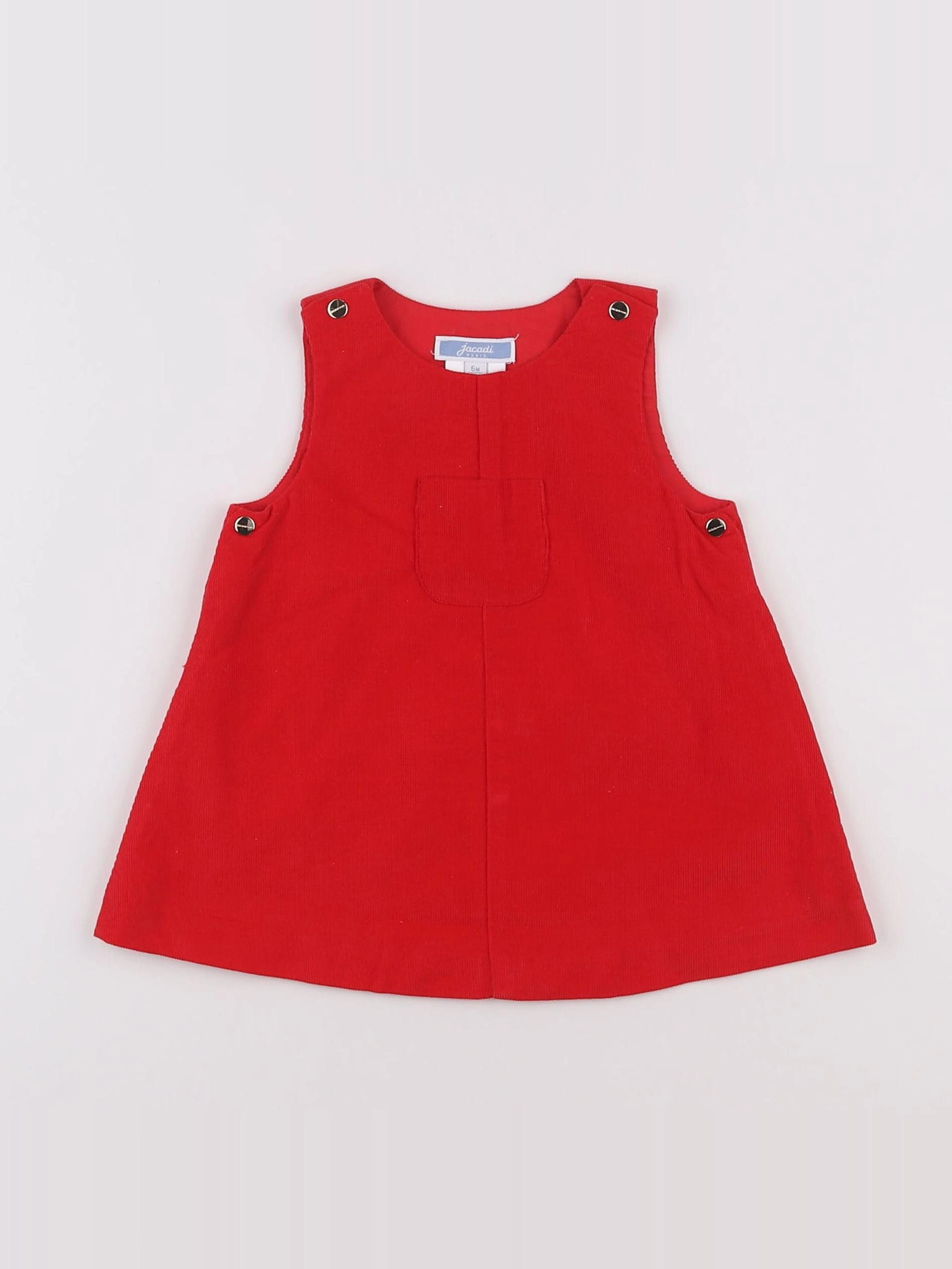 Jacadi - robe rouge - 6 mois