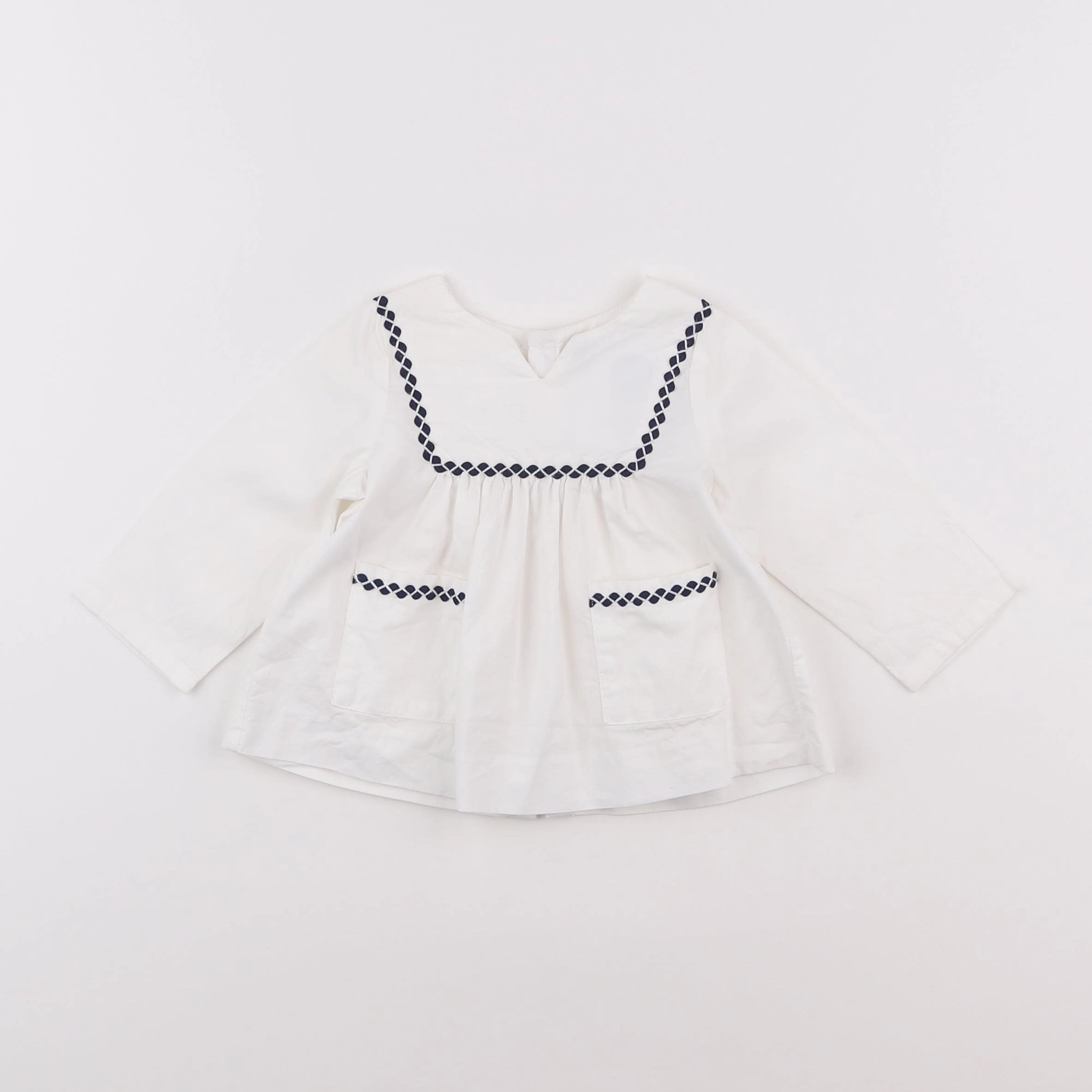 Jacadi - blouse blanc - 6 mois