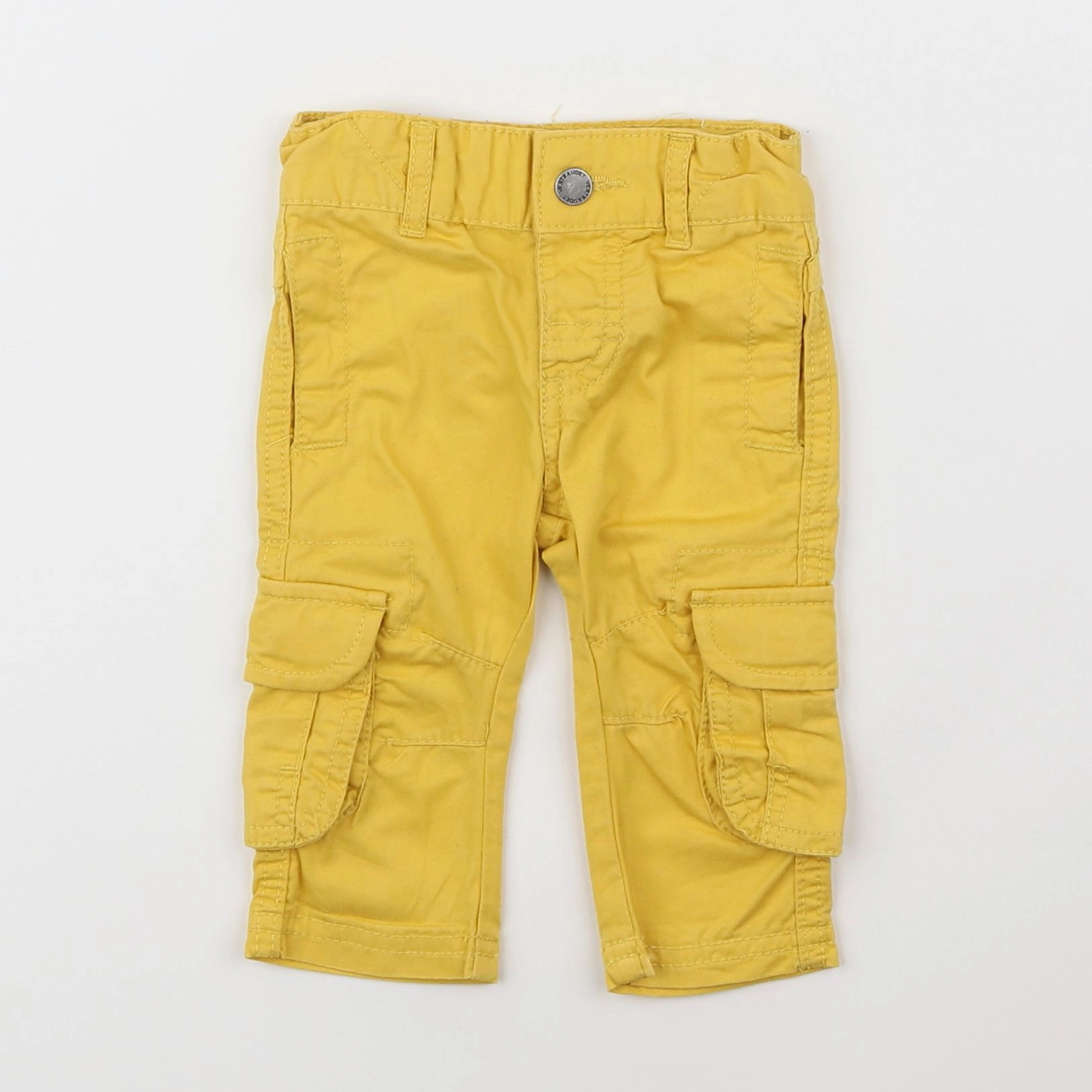 Vertbaudet - pantalon jaune - 3 mois