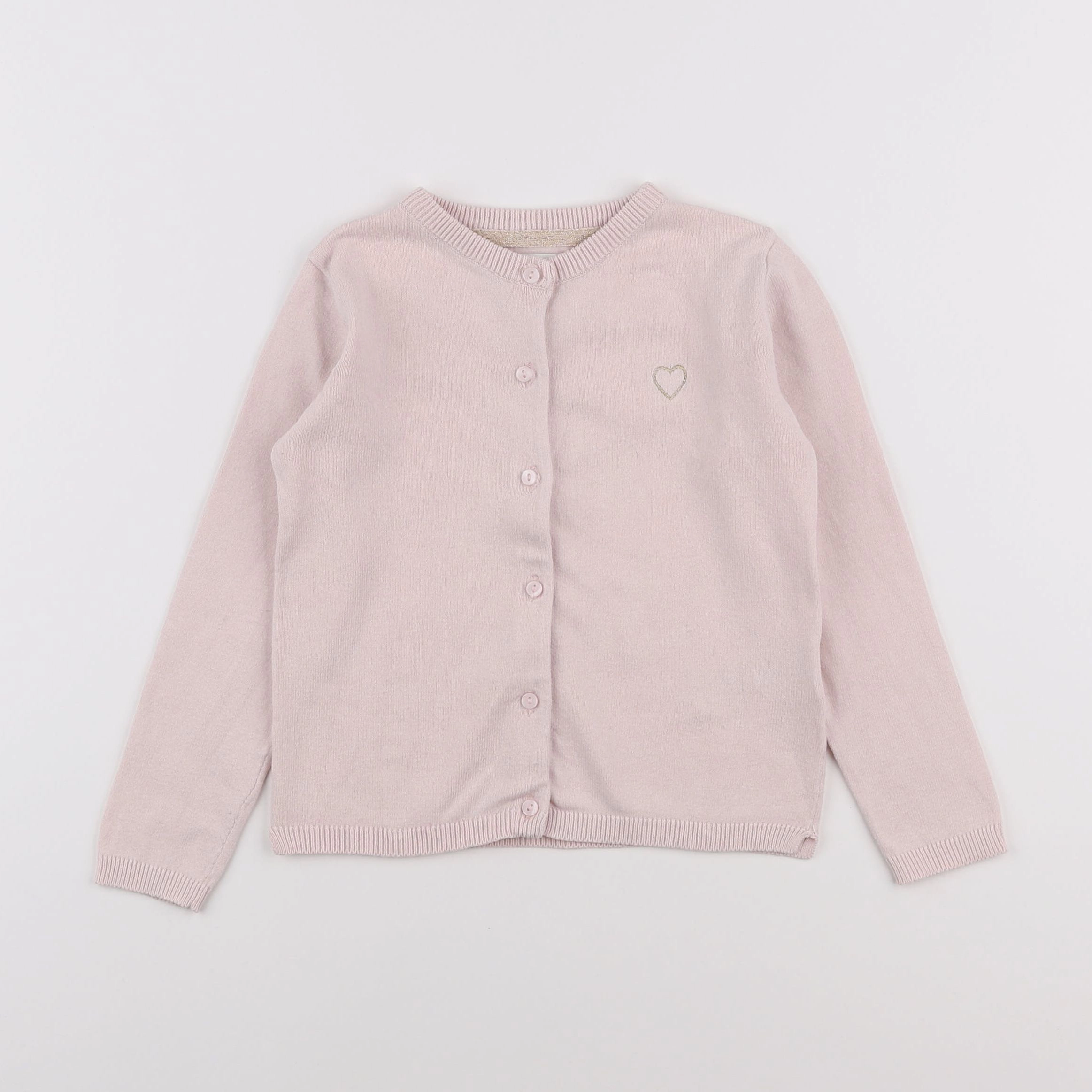 Vertbaudet - gilet rose - 5 ans