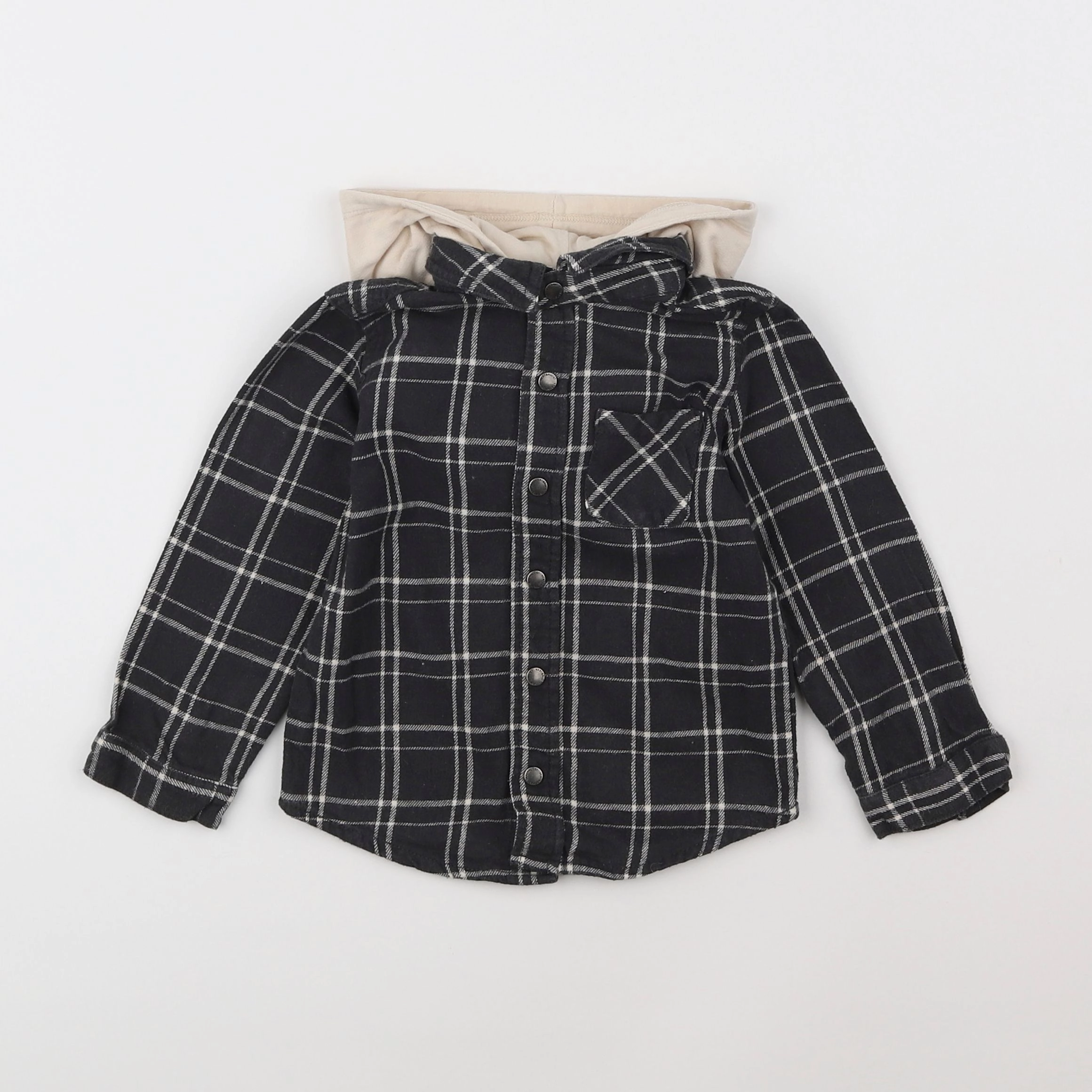 Vertbaudet - chemise gris - 2 ans