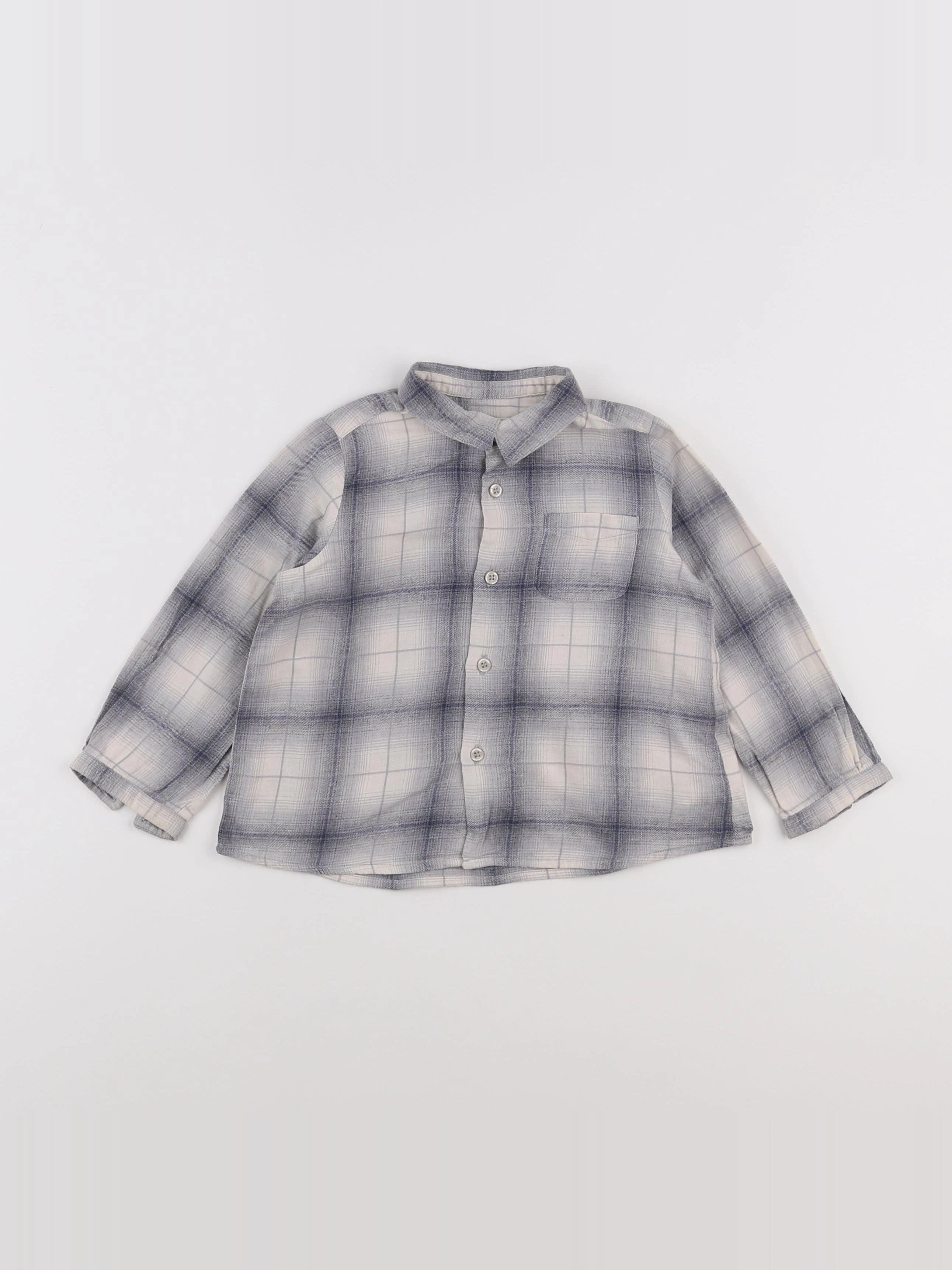 Bonpoint - chemise gris - 2 ans