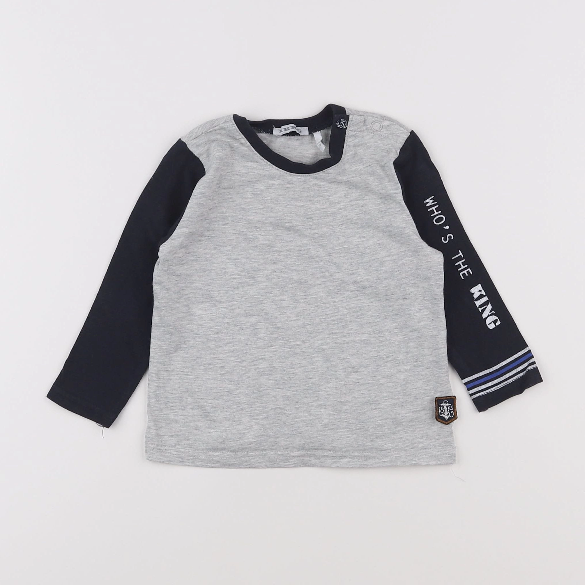 IKKS - tee-shirt gris - 12 mois