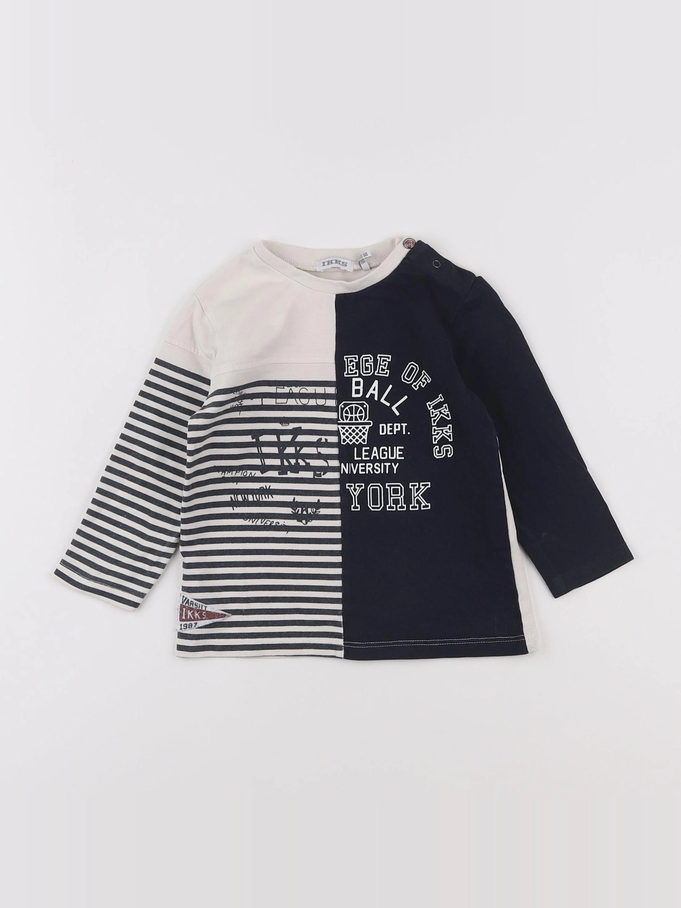 IKKS - tee-shirt noir - 18 mois