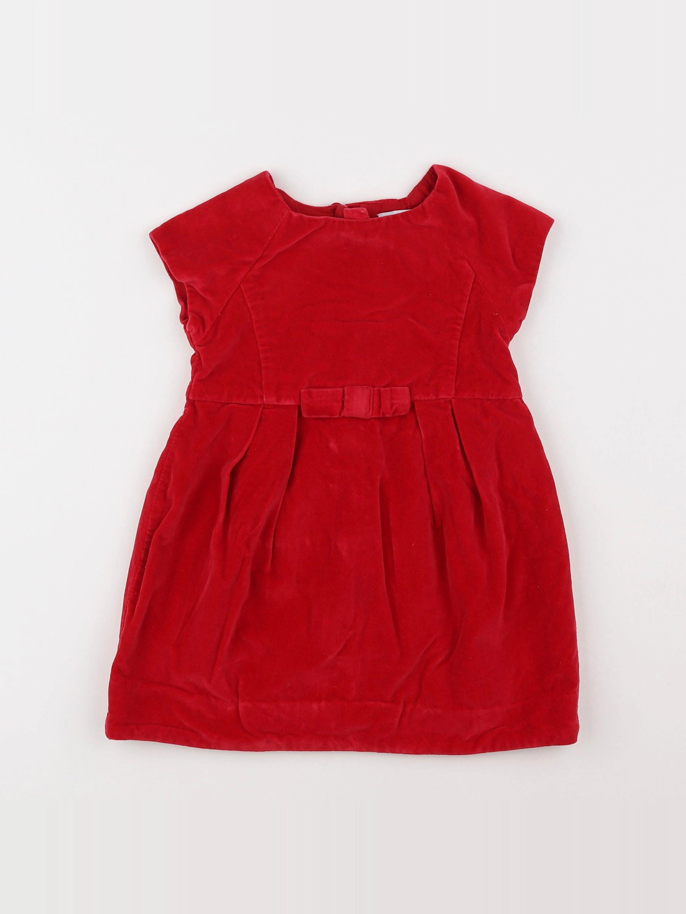 Jacadi - robe rouge - 2 ans