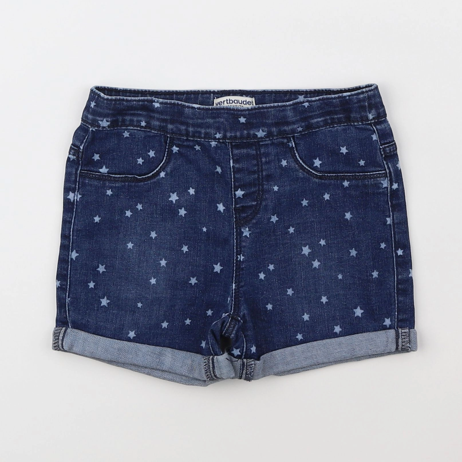 Vertbaudet - short bleu - 7 ans