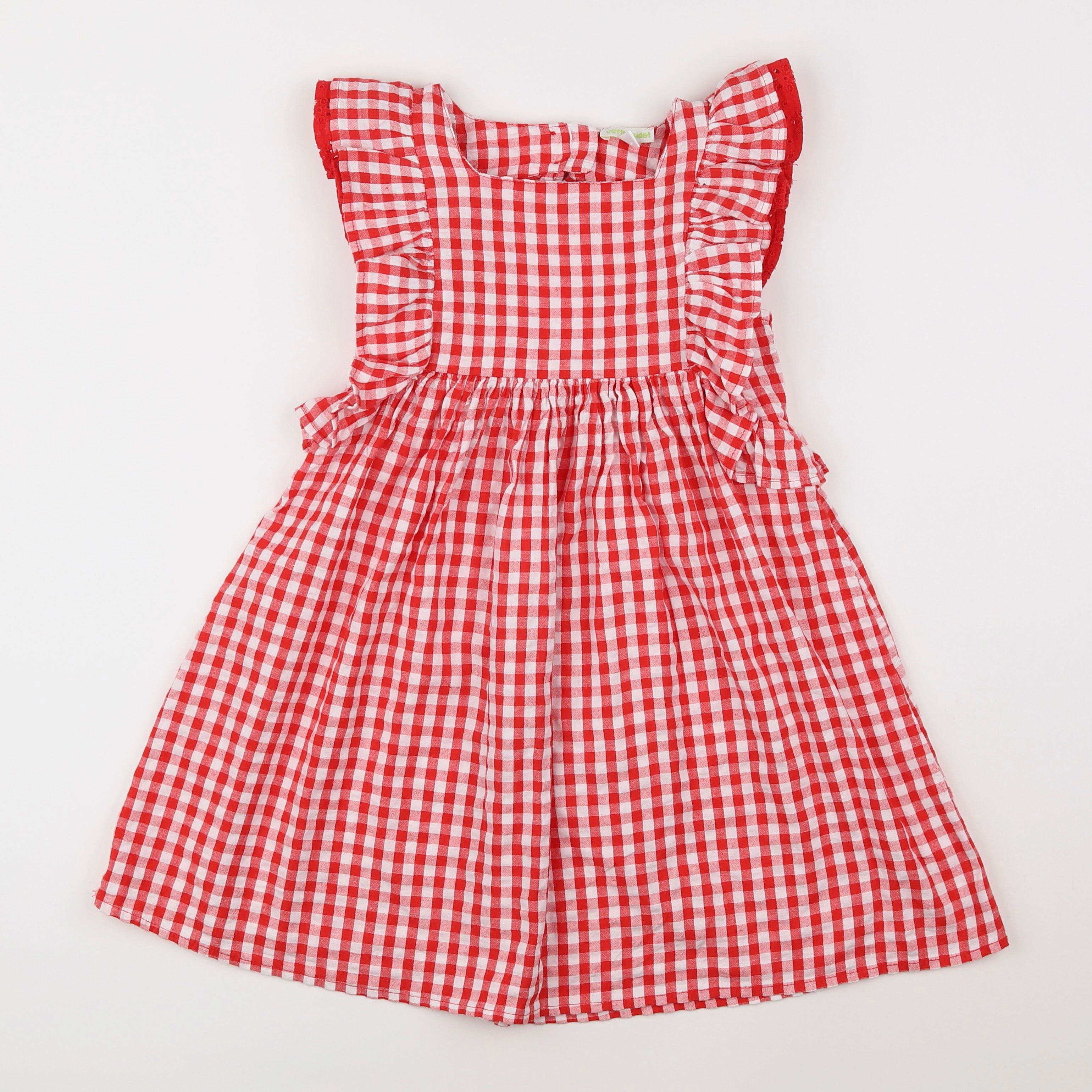 Vertbaudet - robe rouge - 7 ans