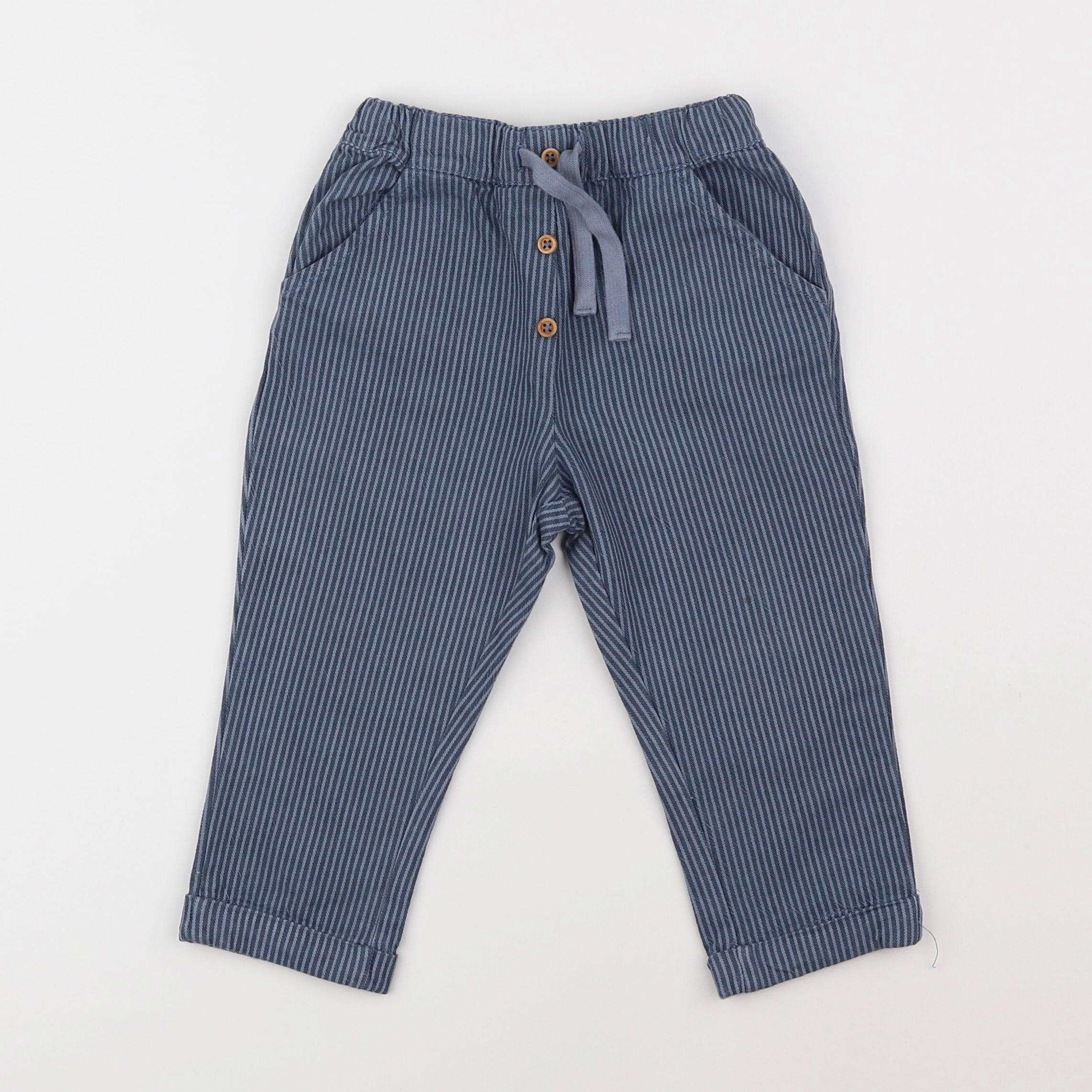 Boutchou - pantalon bleu - 2 ans