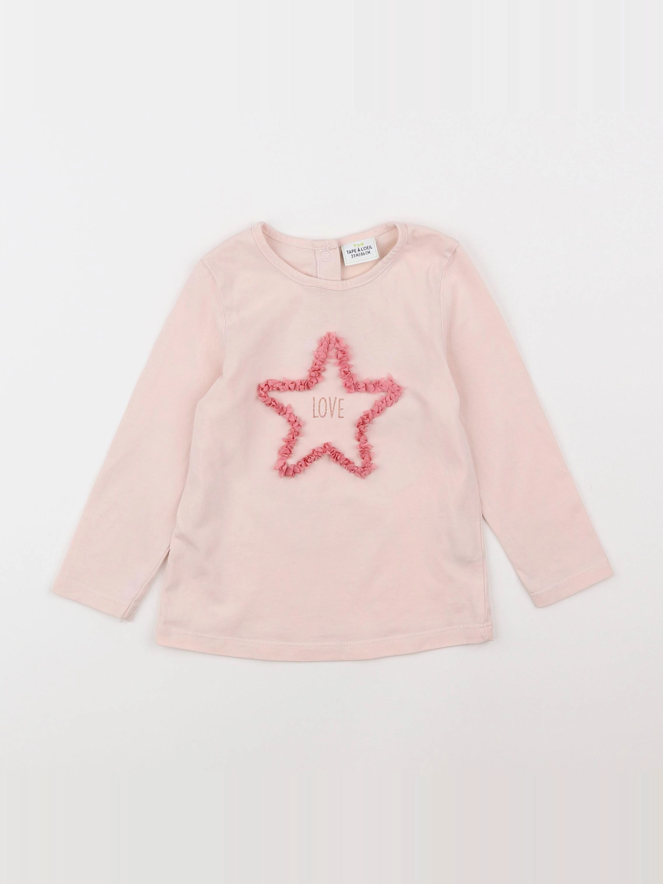Tape à l'oeil - tee-shirt rose - 2 ans