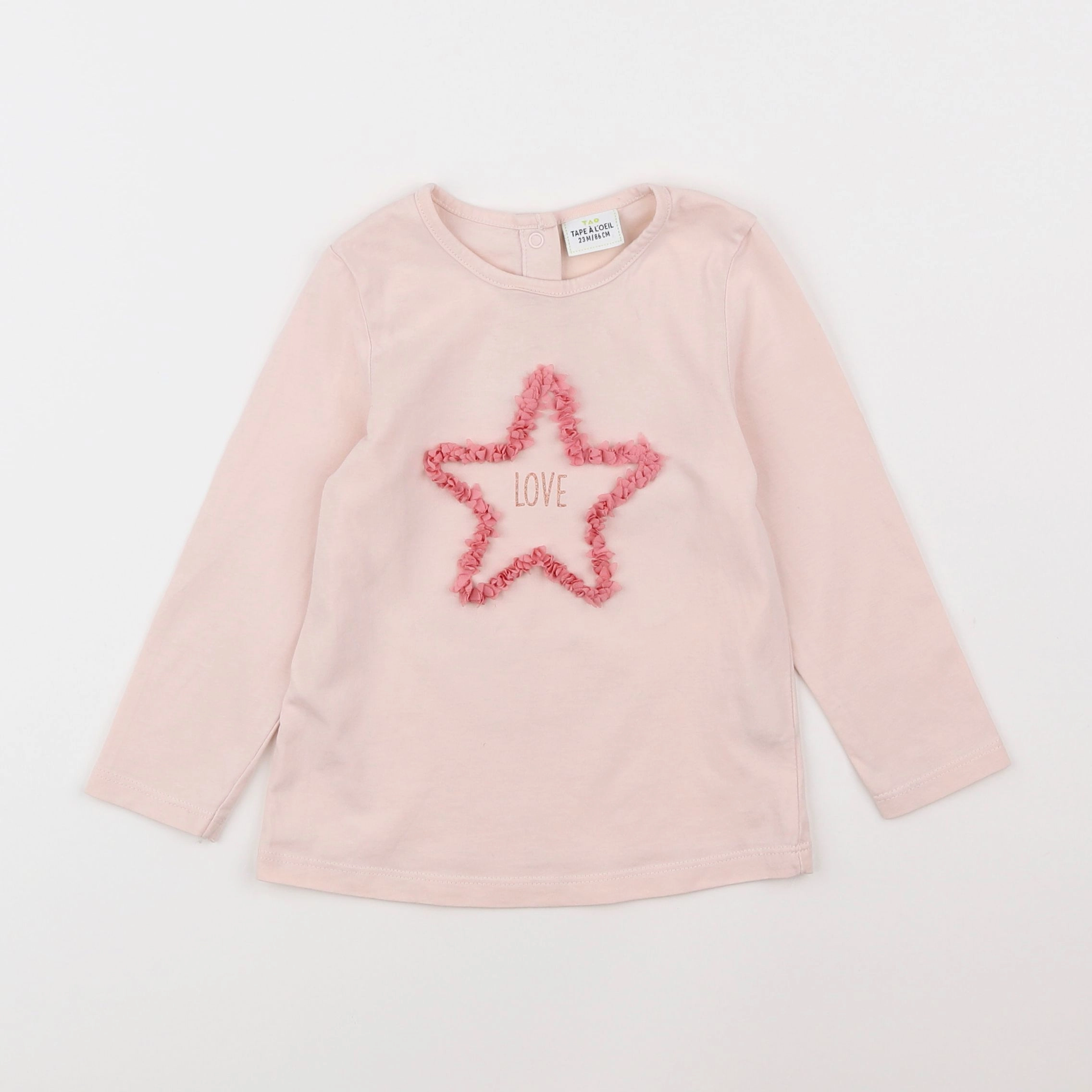 Tape à l'oeil - tee-shirt rose - 2 ans