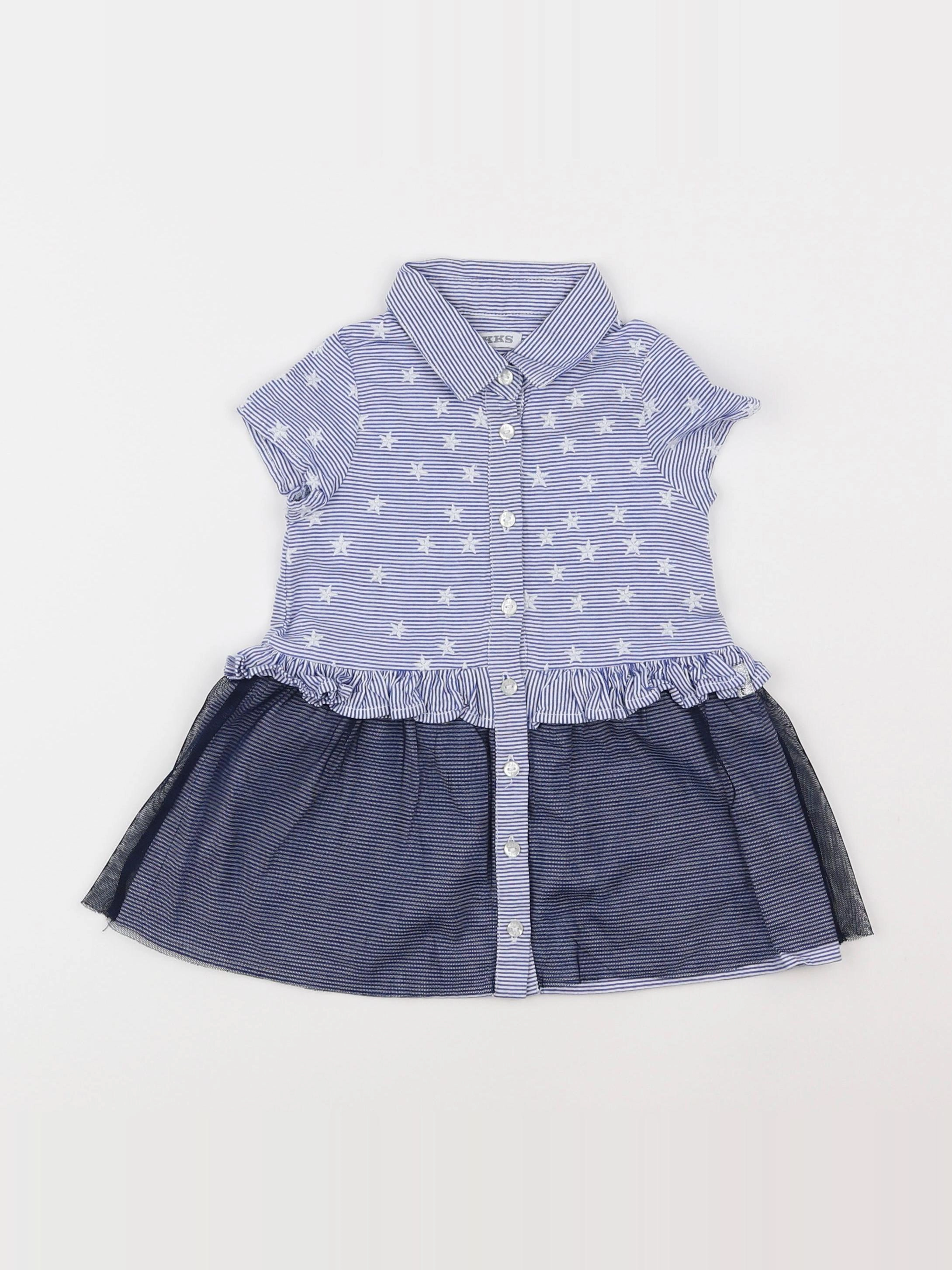 IKKS - robe bleu - 6 mois