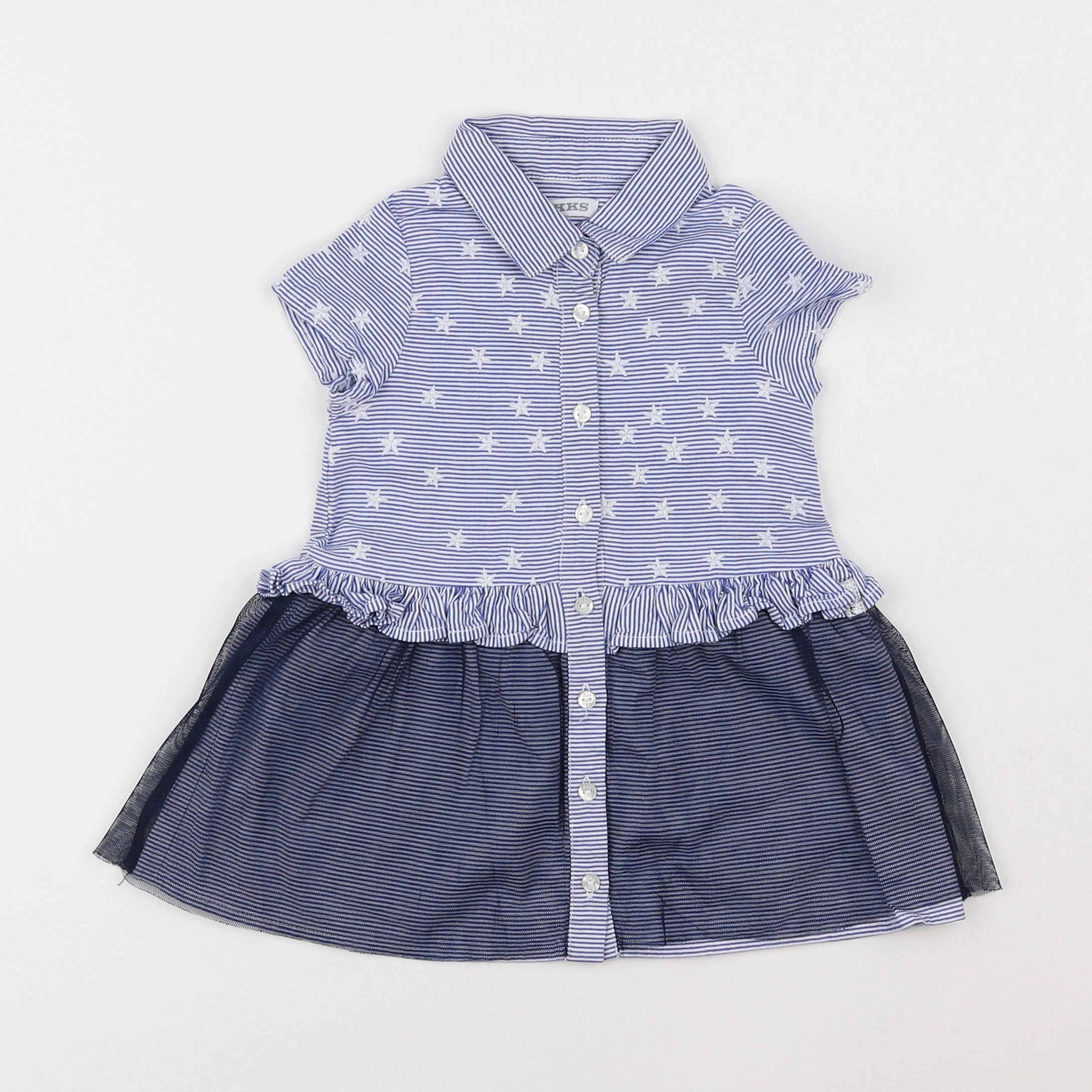 IKKS - robe bleu - 6 mois