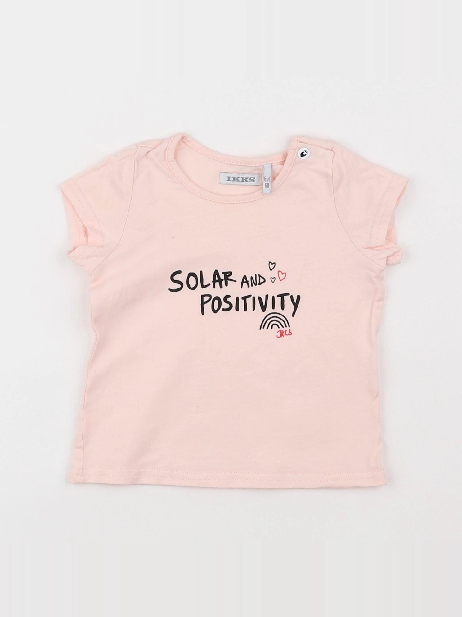 IKKS - tee-shirt rose - 6 mois