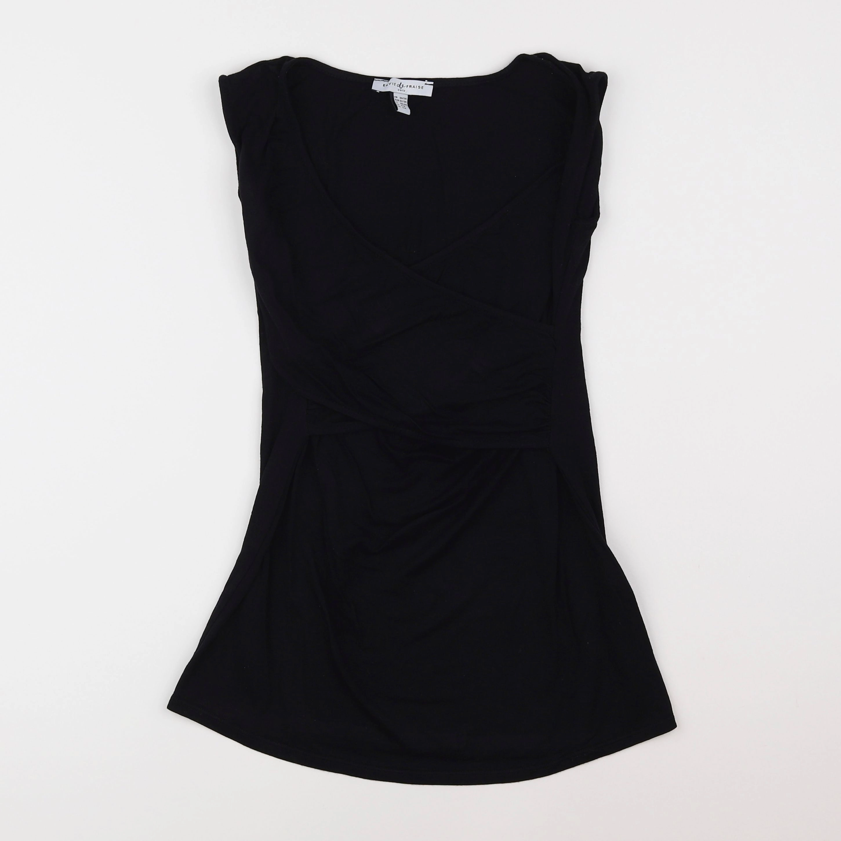 Envie de fraise - tee-shirt grossesse, allaitement noir - 34 à 36