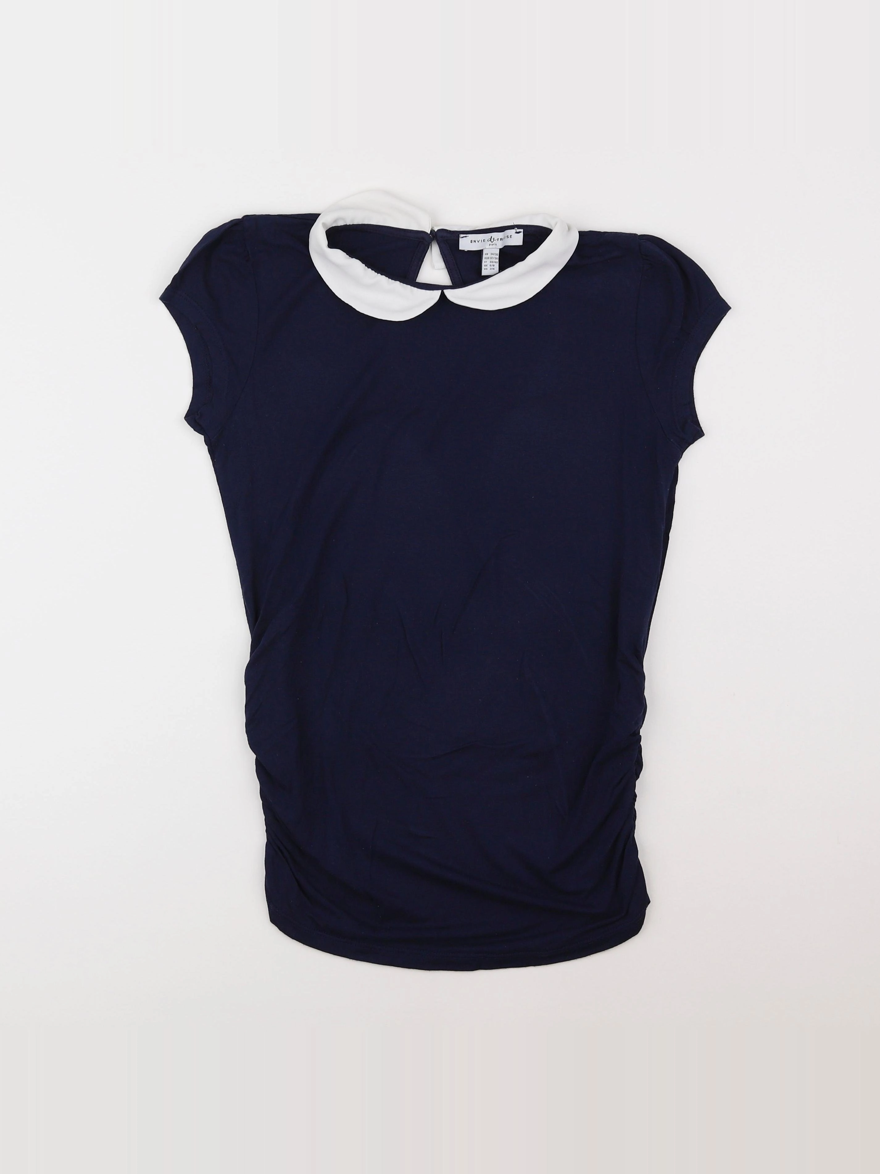 Envie de fraise - tee-shirt grossesse bleu - 34 à 36