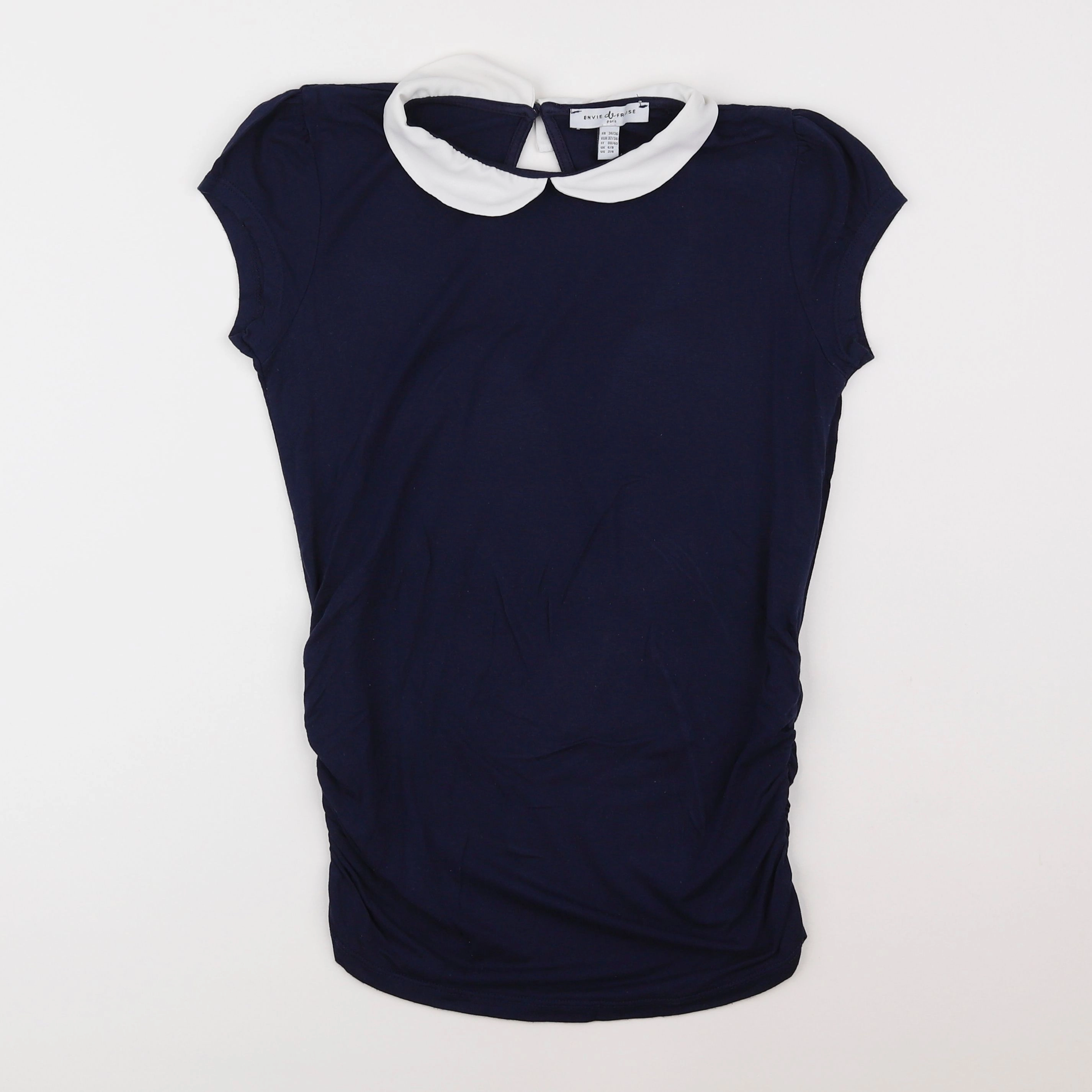 Envie de fraise - tee-shirt grossesse bleu - 34 à 36