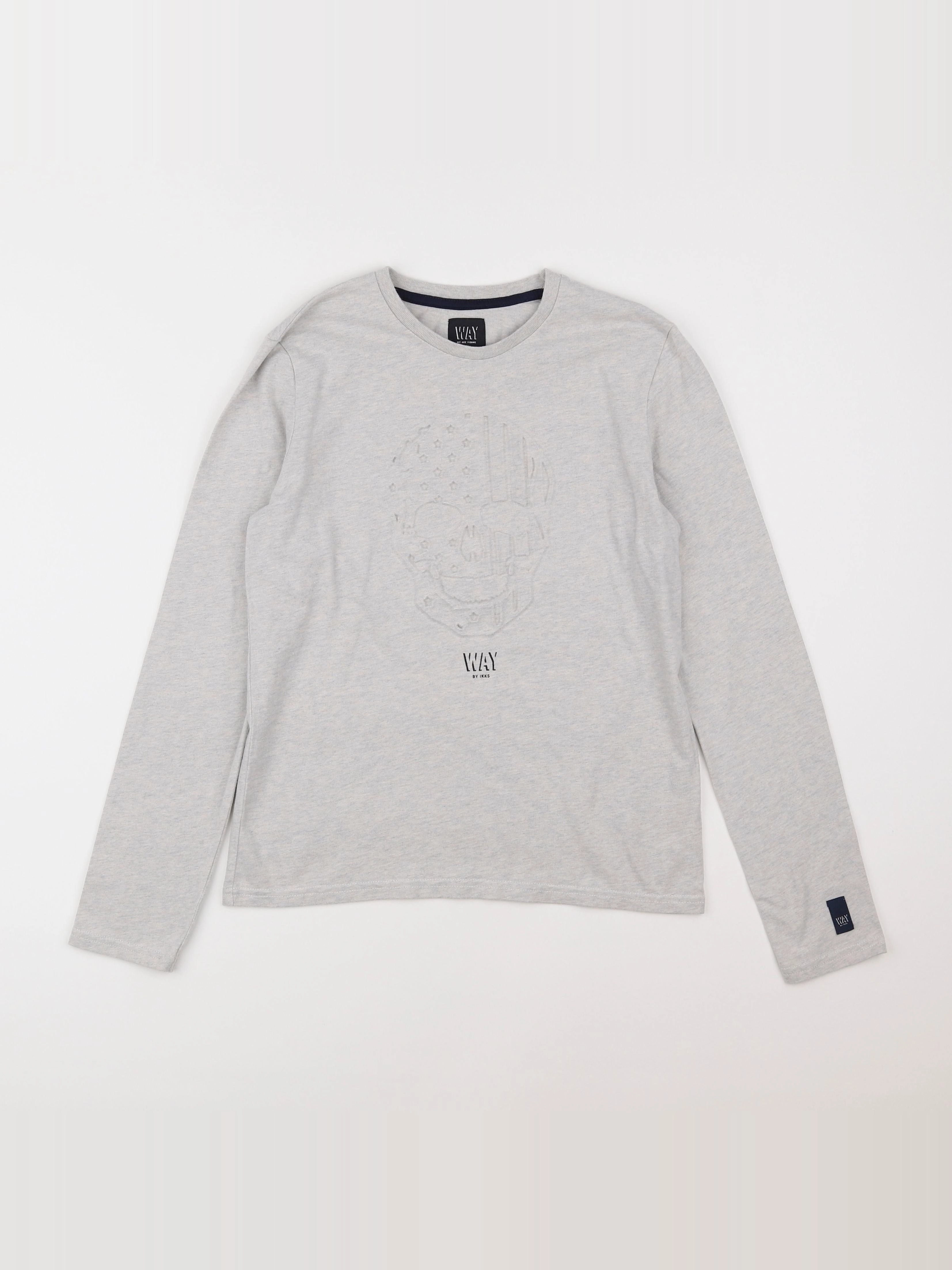 IKKS - tee-shirt gris - 12 ans