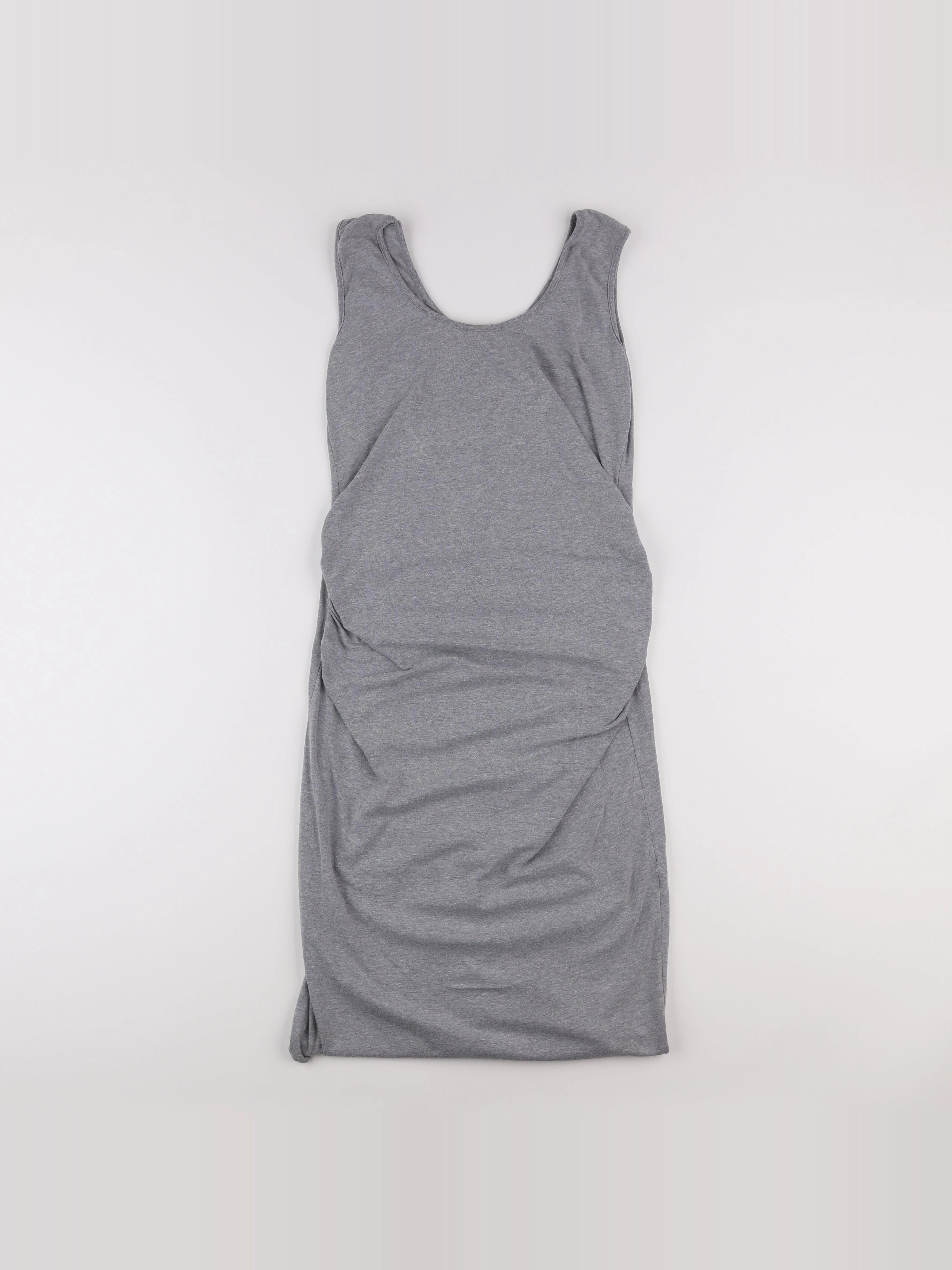 Envie de fraise - robe grossesse gris - 36 à 38