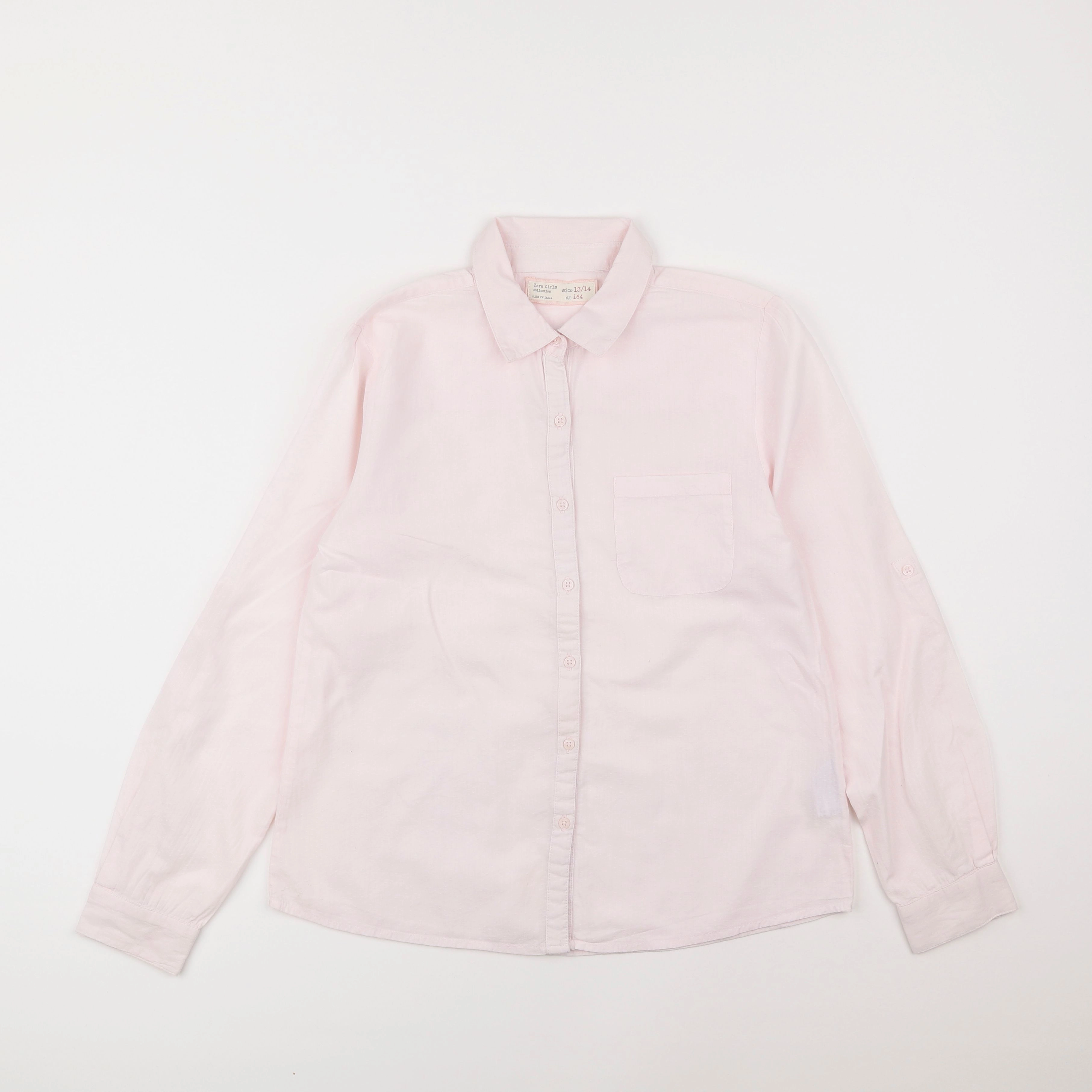 Zara - chemise rose - 13/14 ans