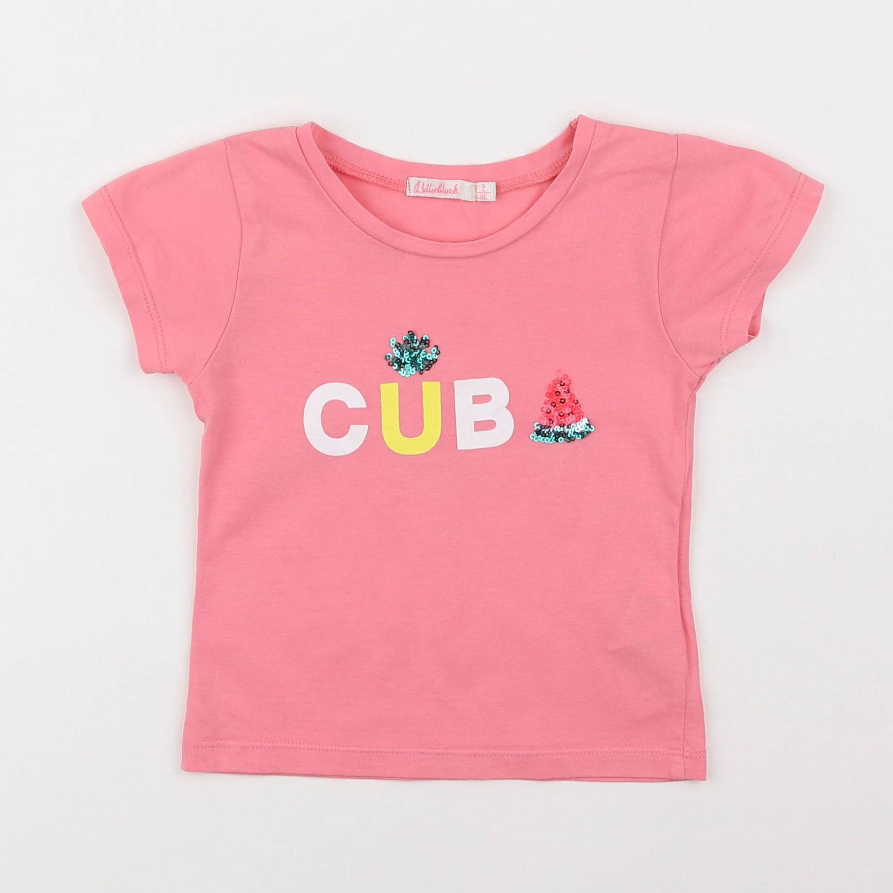 Billie Blush - tee-shirt rose - 2 ans