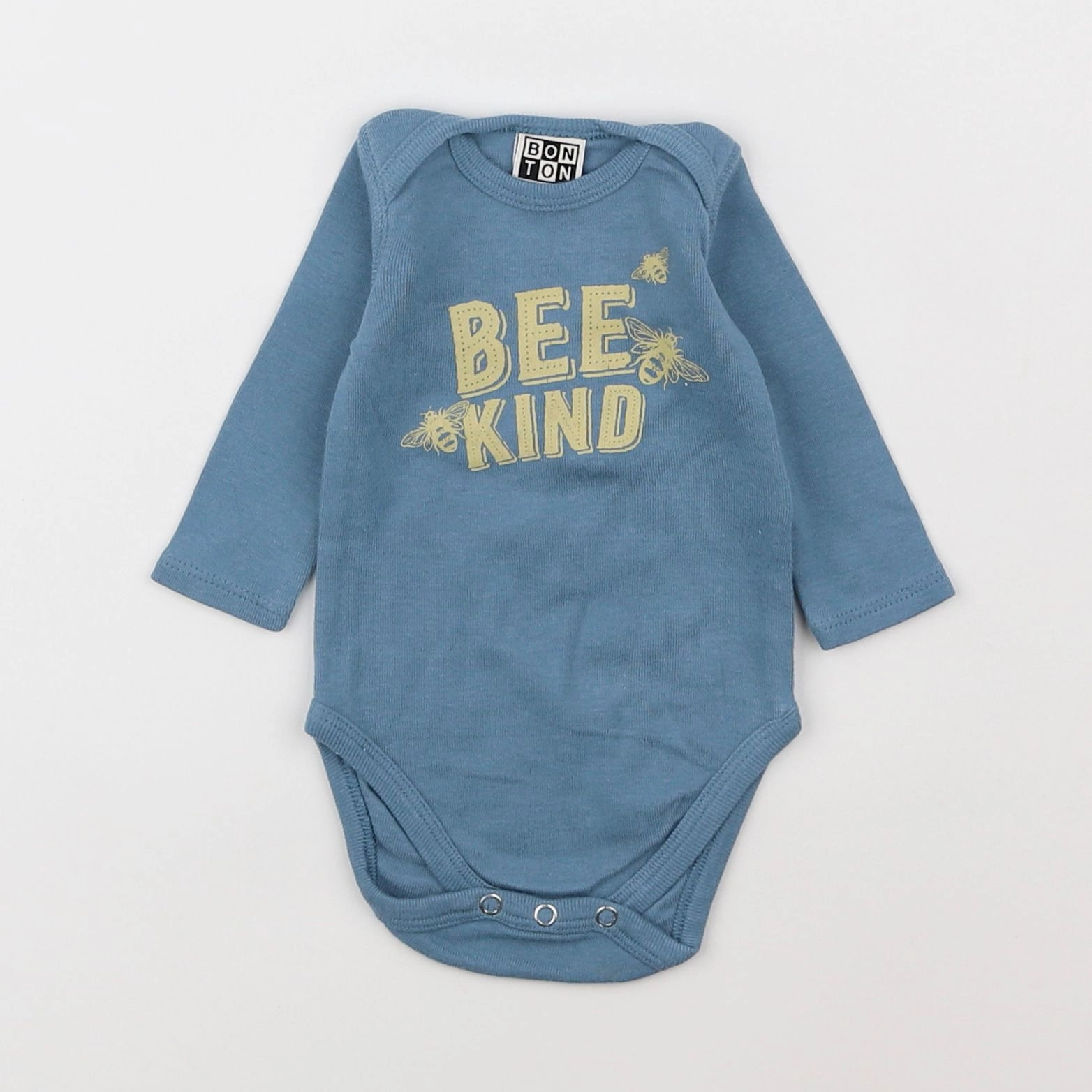 Bonton - body bleu - 1 mois