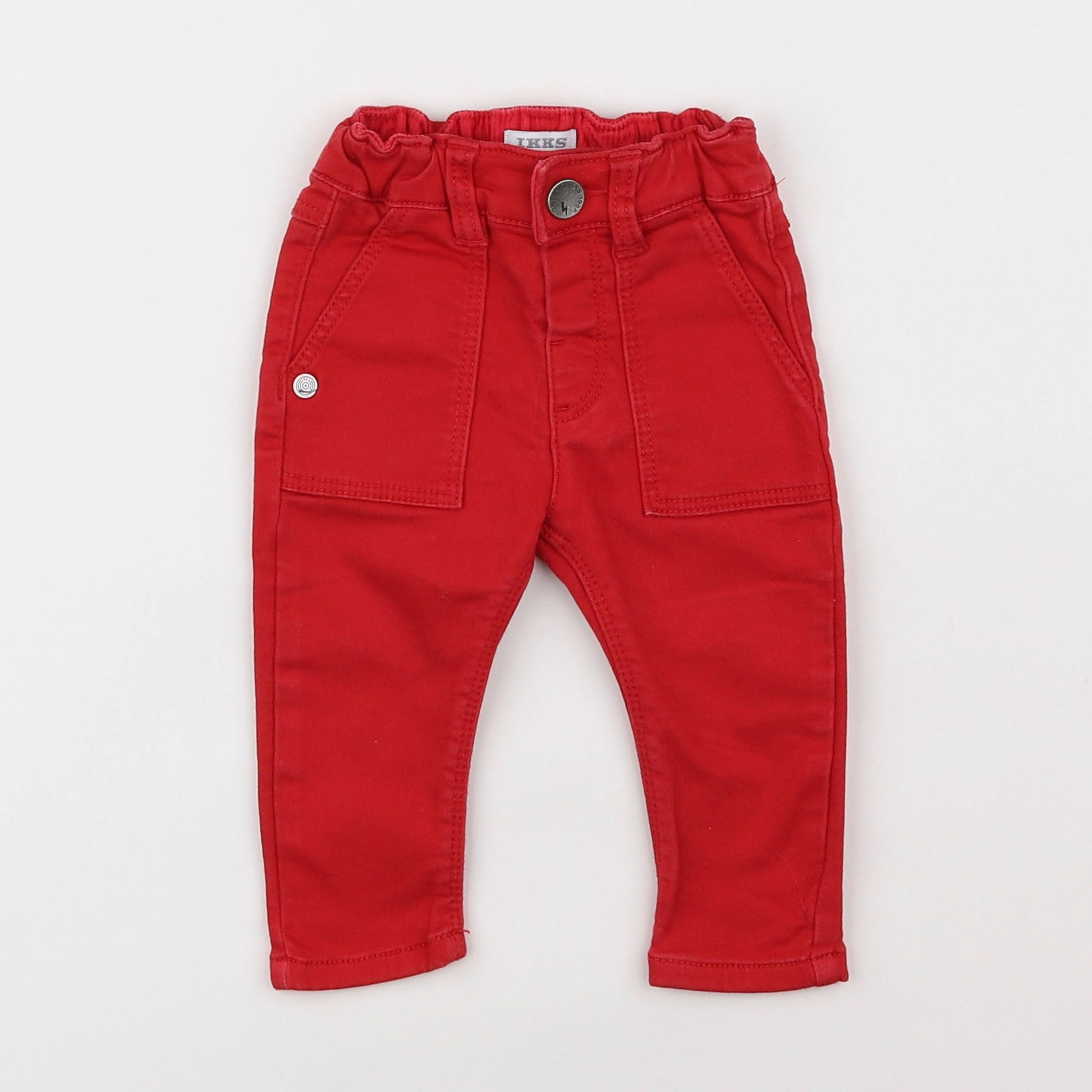 IKKS - jean rouge - 6 mois