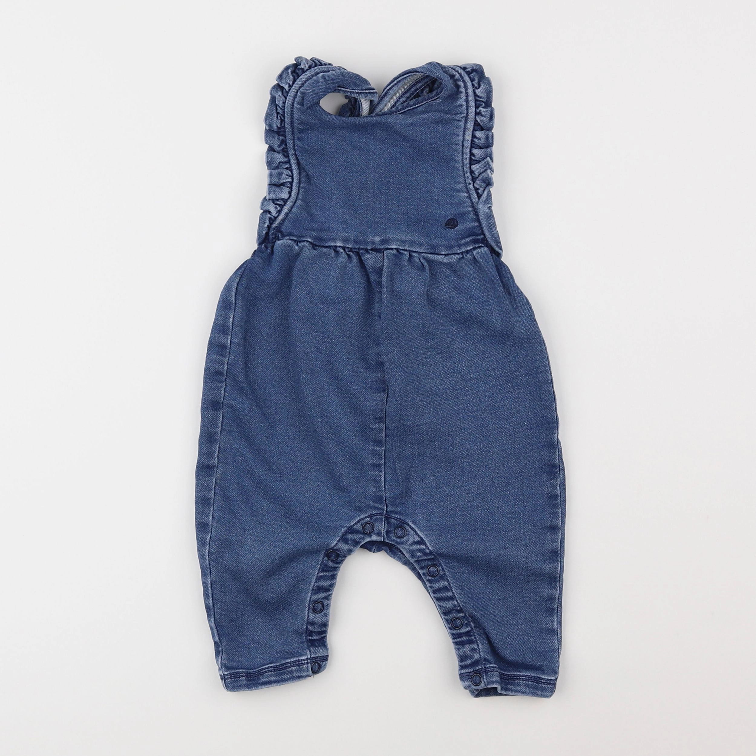 Petit Bateau - salopette bleu - 6 mois