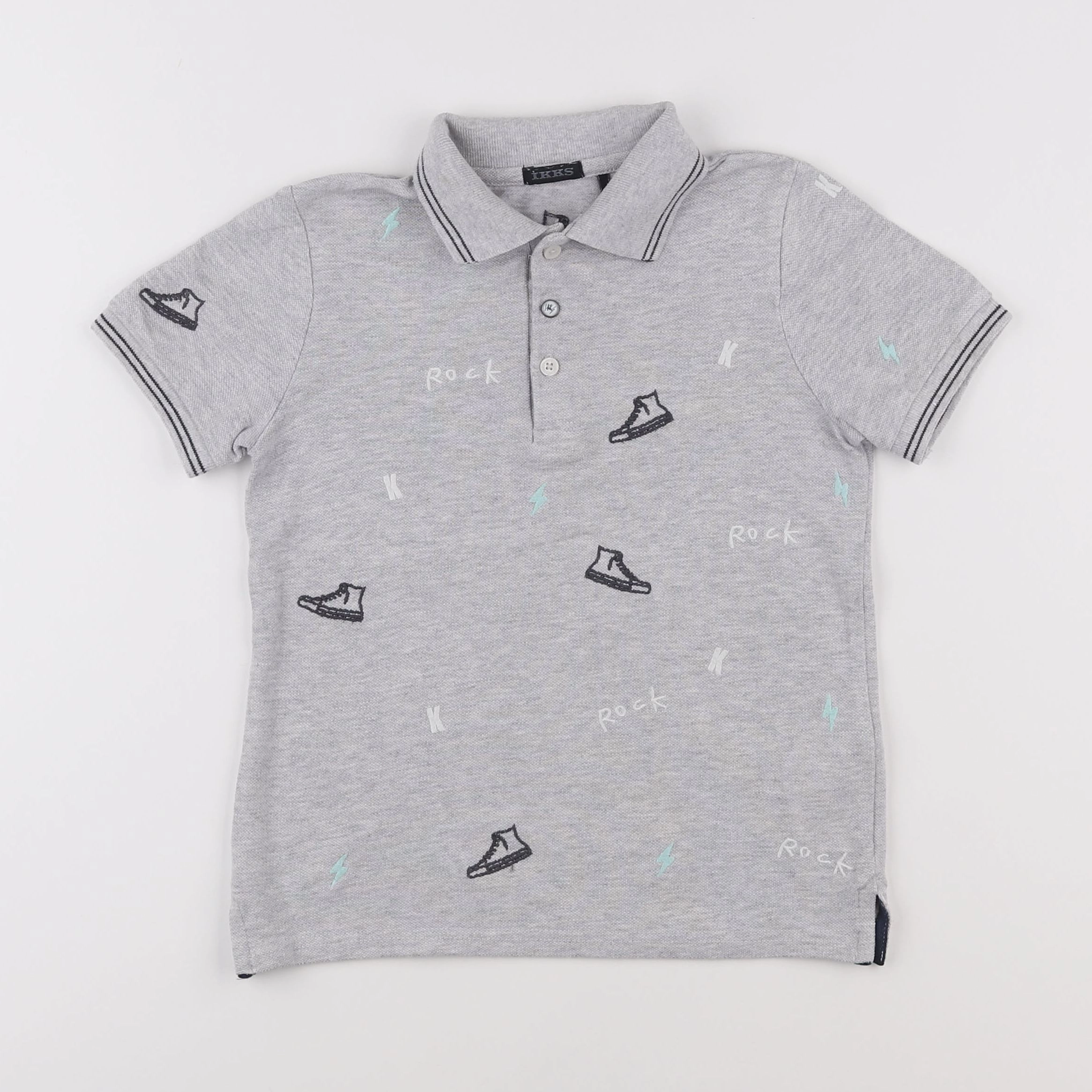 IKKS - polo gris - 6 ans