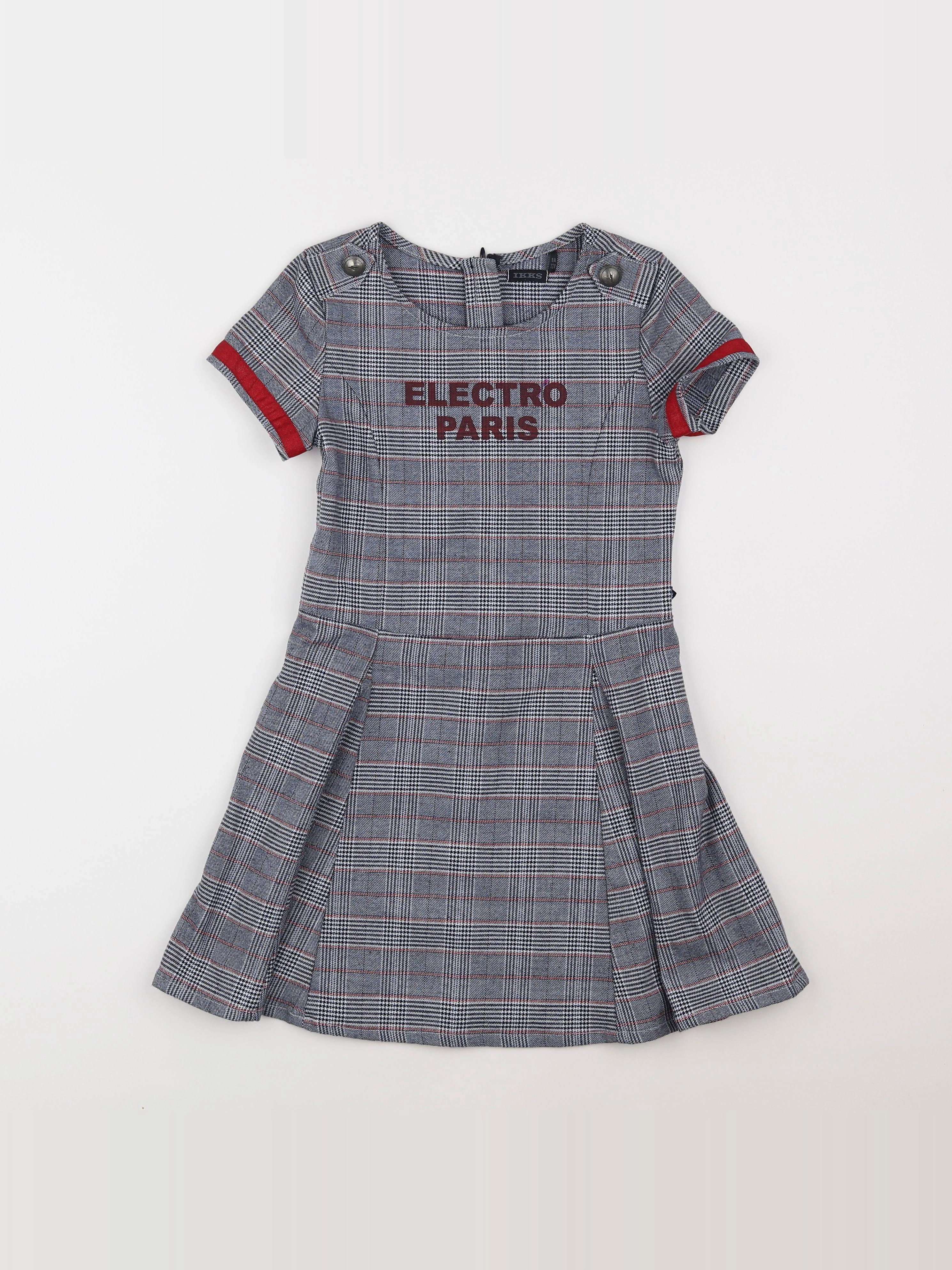 IKKS - robe gris - 8 ans