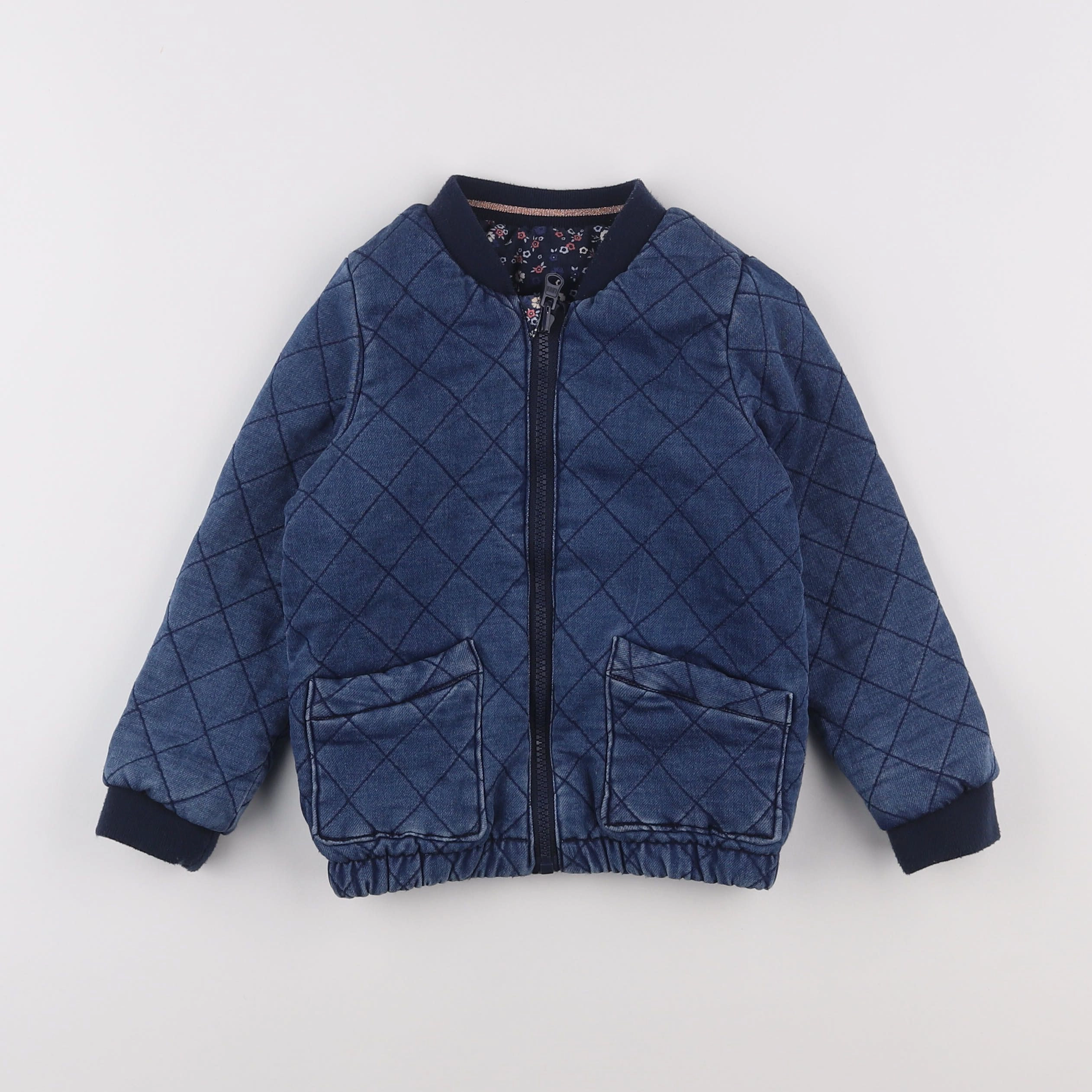 Vertbaudet - veste bleu - 4 ans