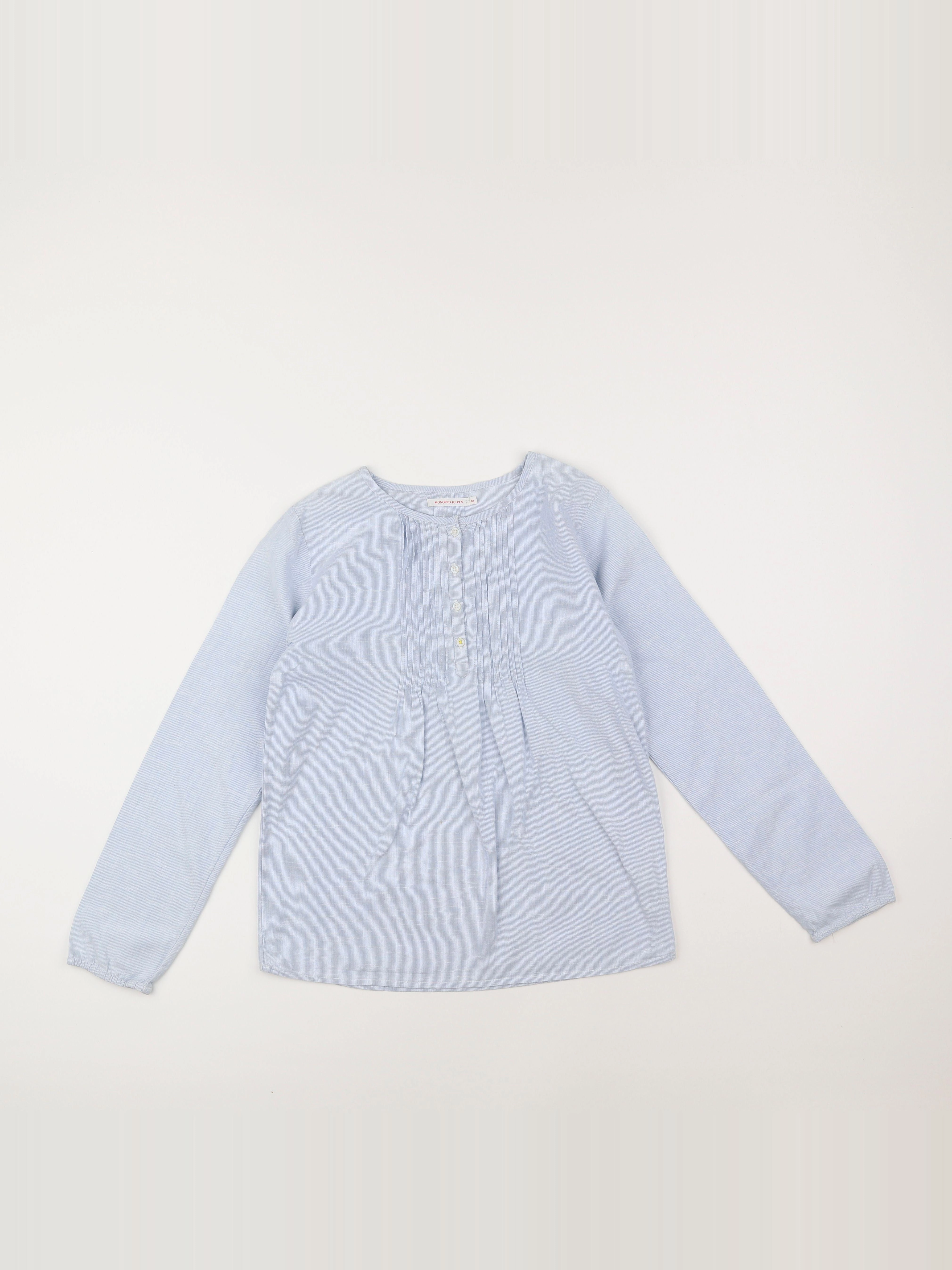 Monoprix - blouse bleu - 12 ans