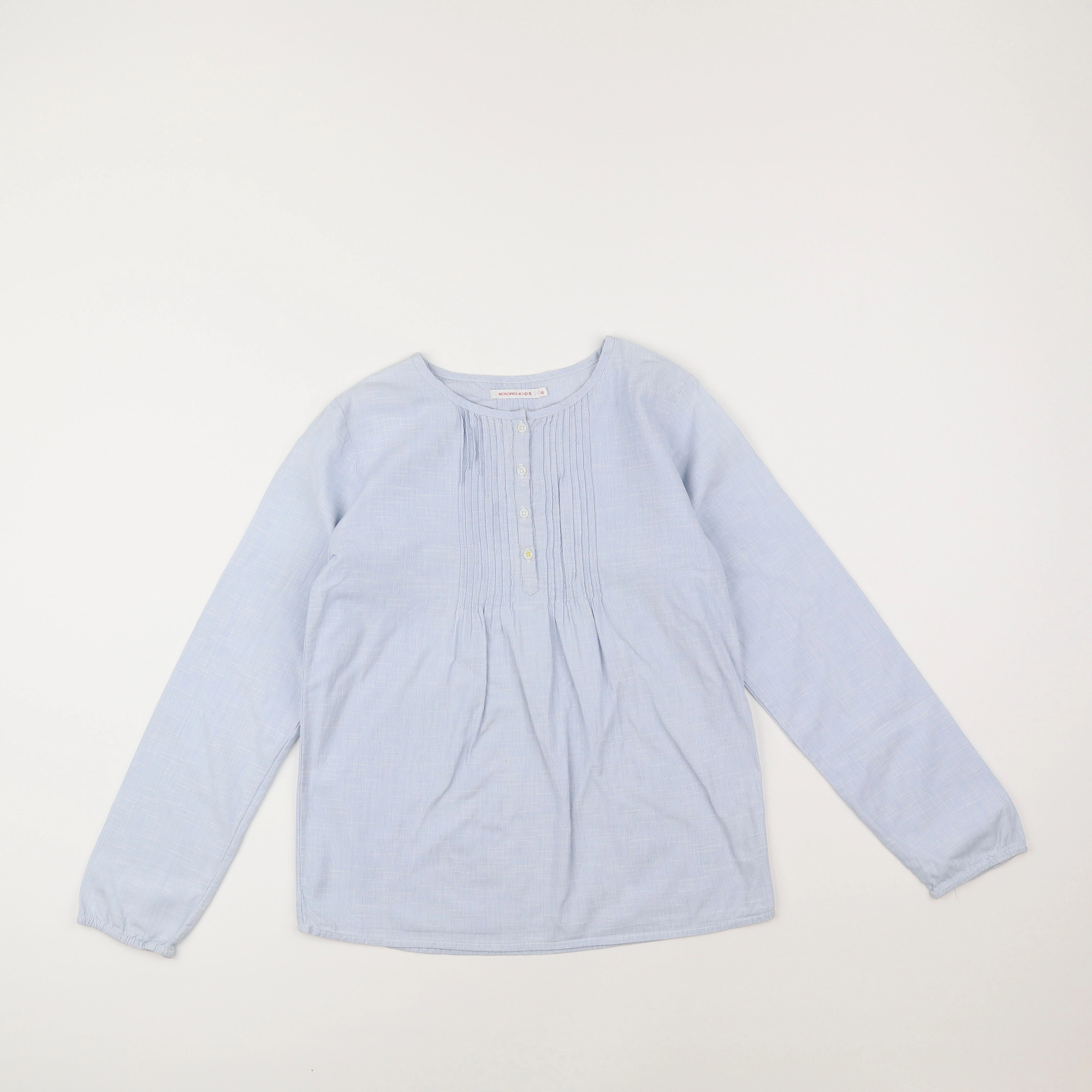 Monoprix - blouse bleu - 12 ans