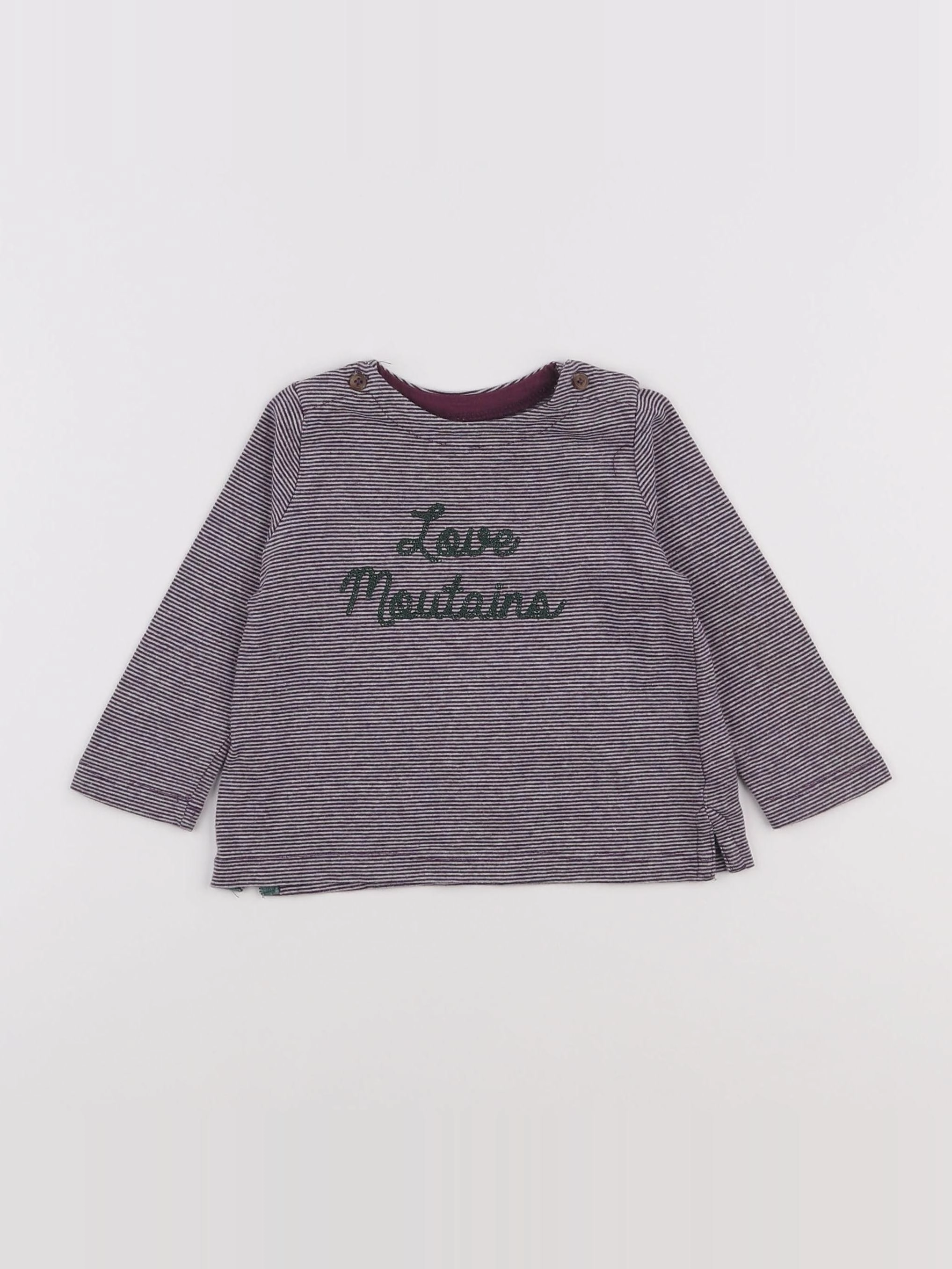 Boutchou - tee-shirt rouge - 9 mois