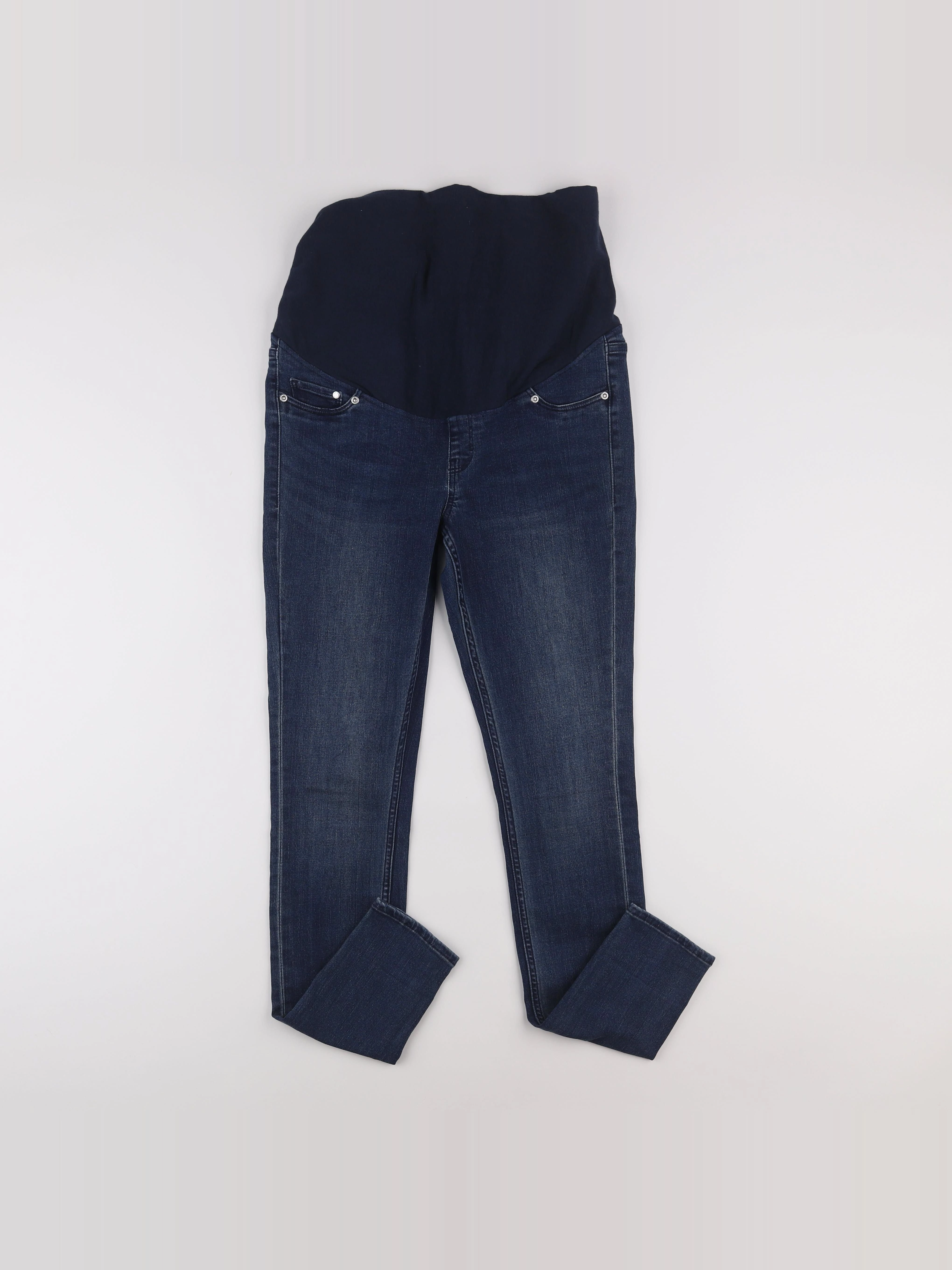 H&M - jean grossesse bleu - 40 à 42