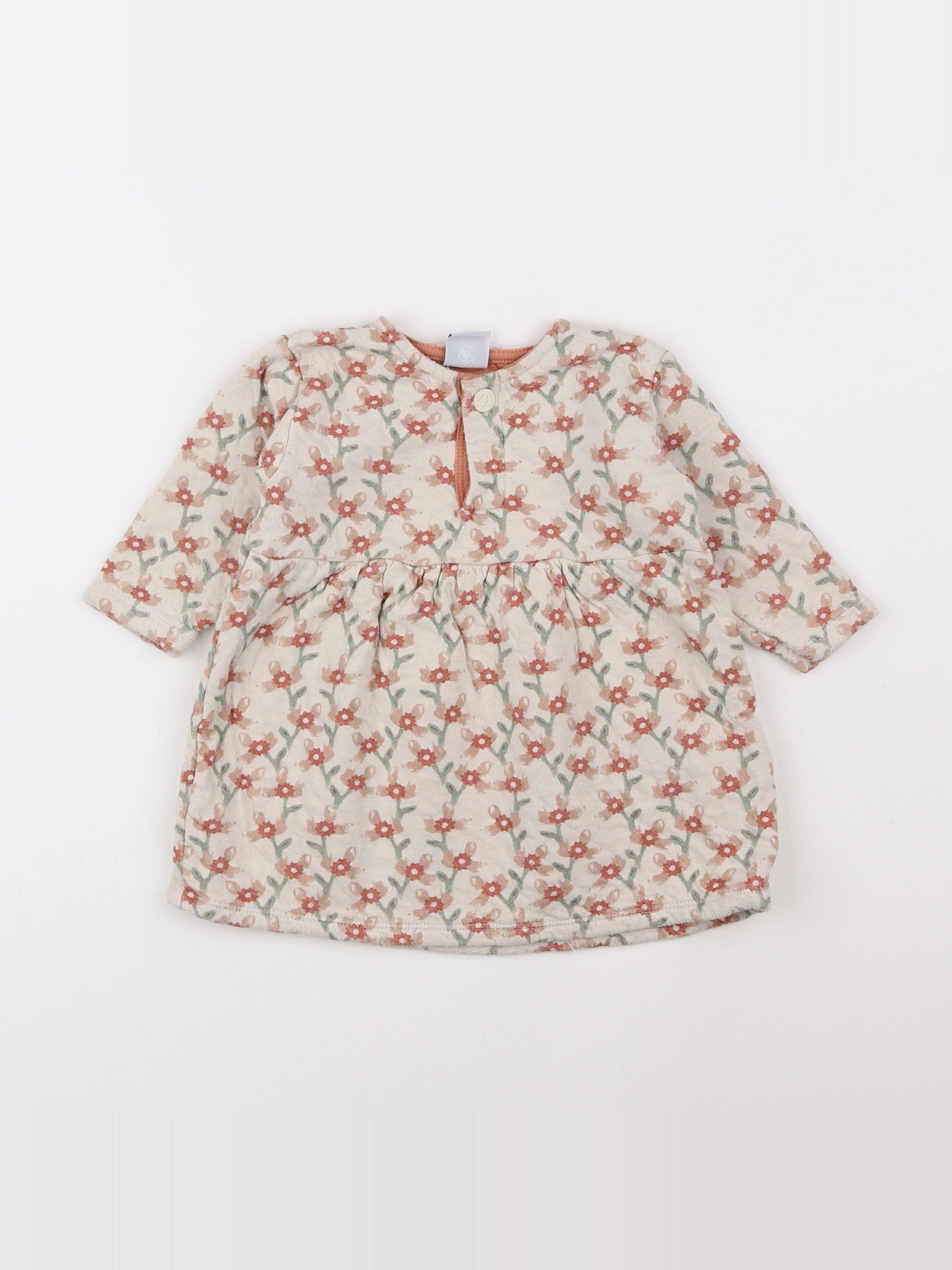 Petit Bateau - robe beige - 12 mois