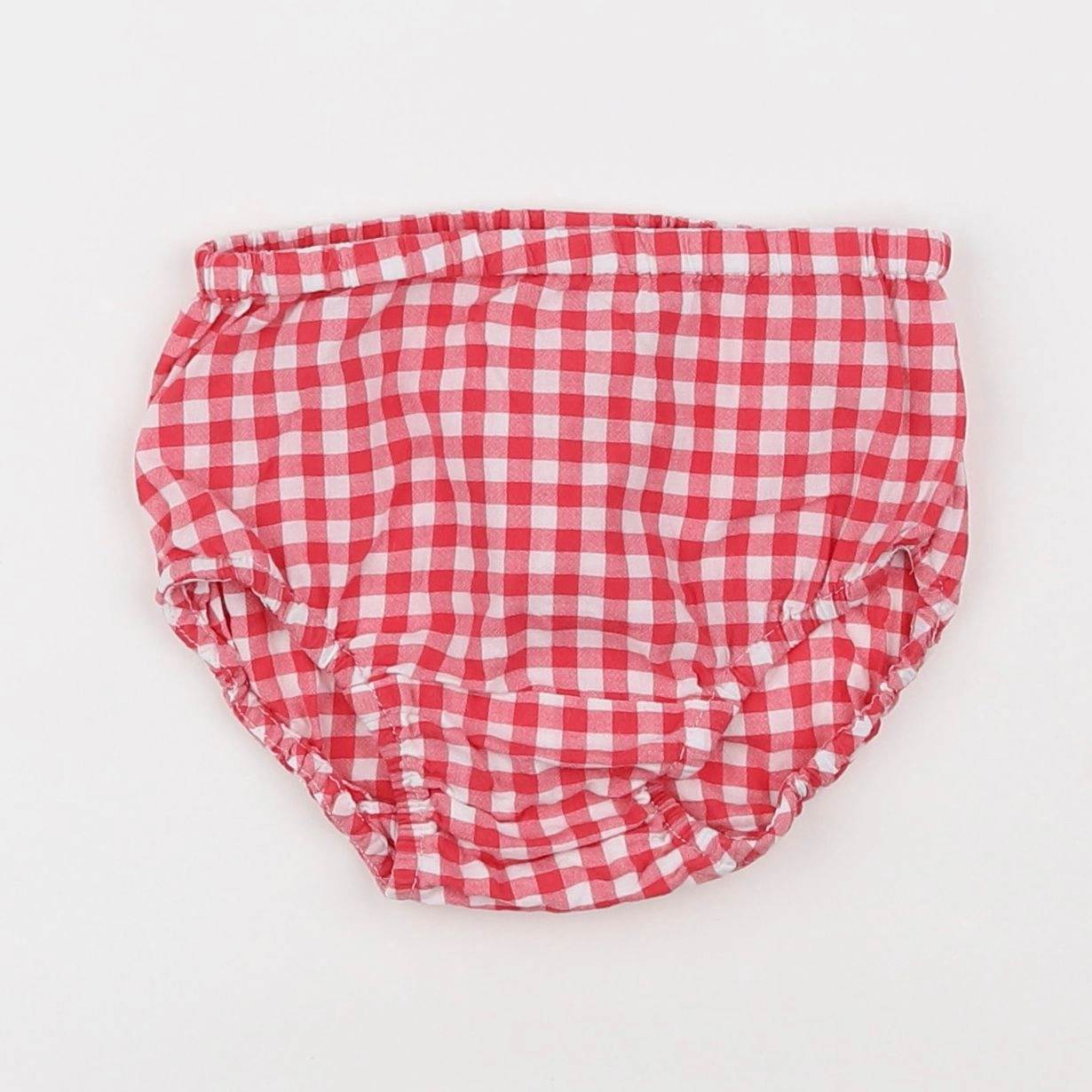 Zara - bloomer rouge, blanc - 12/18 mois