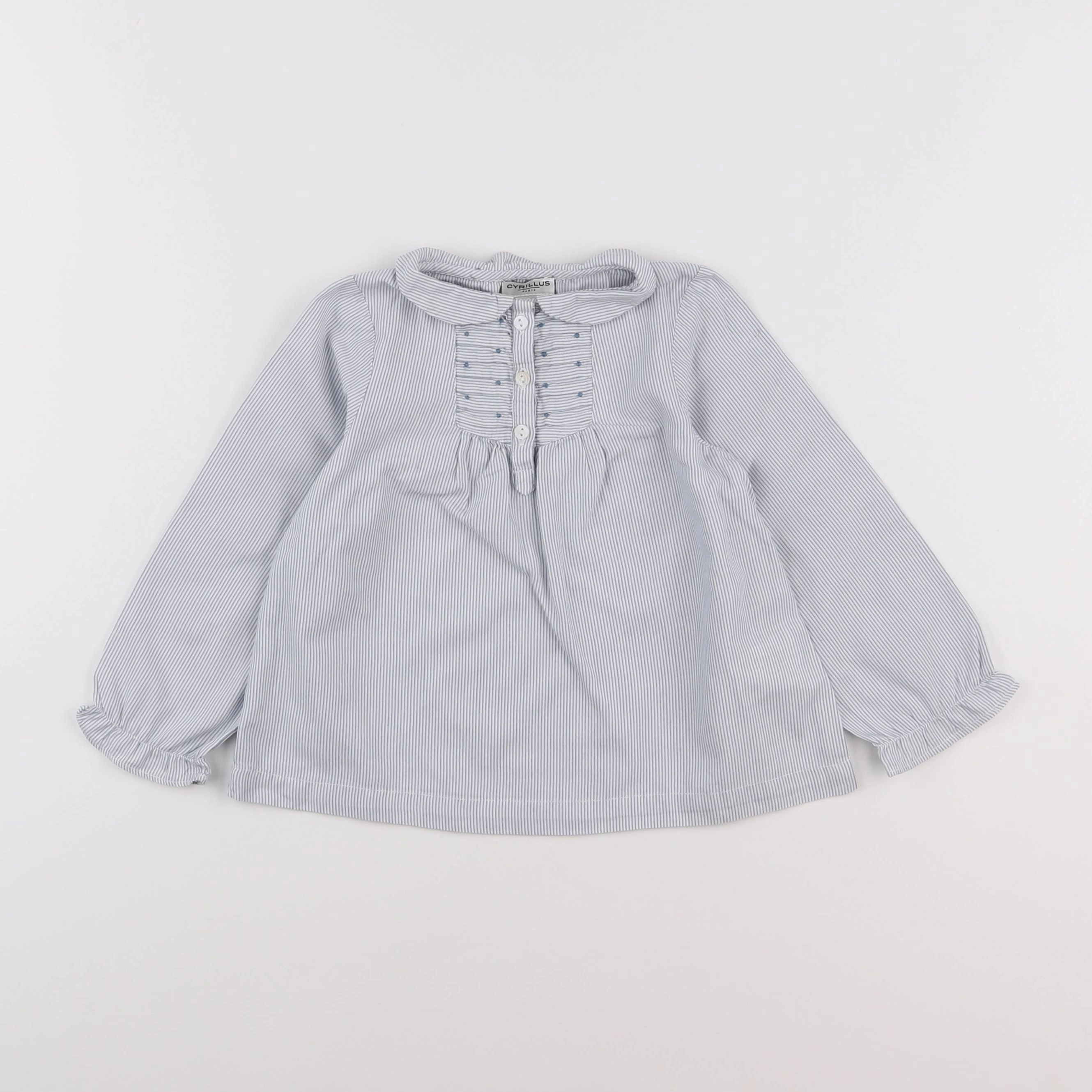 Cyrillus - blouse bleu - 3 ans