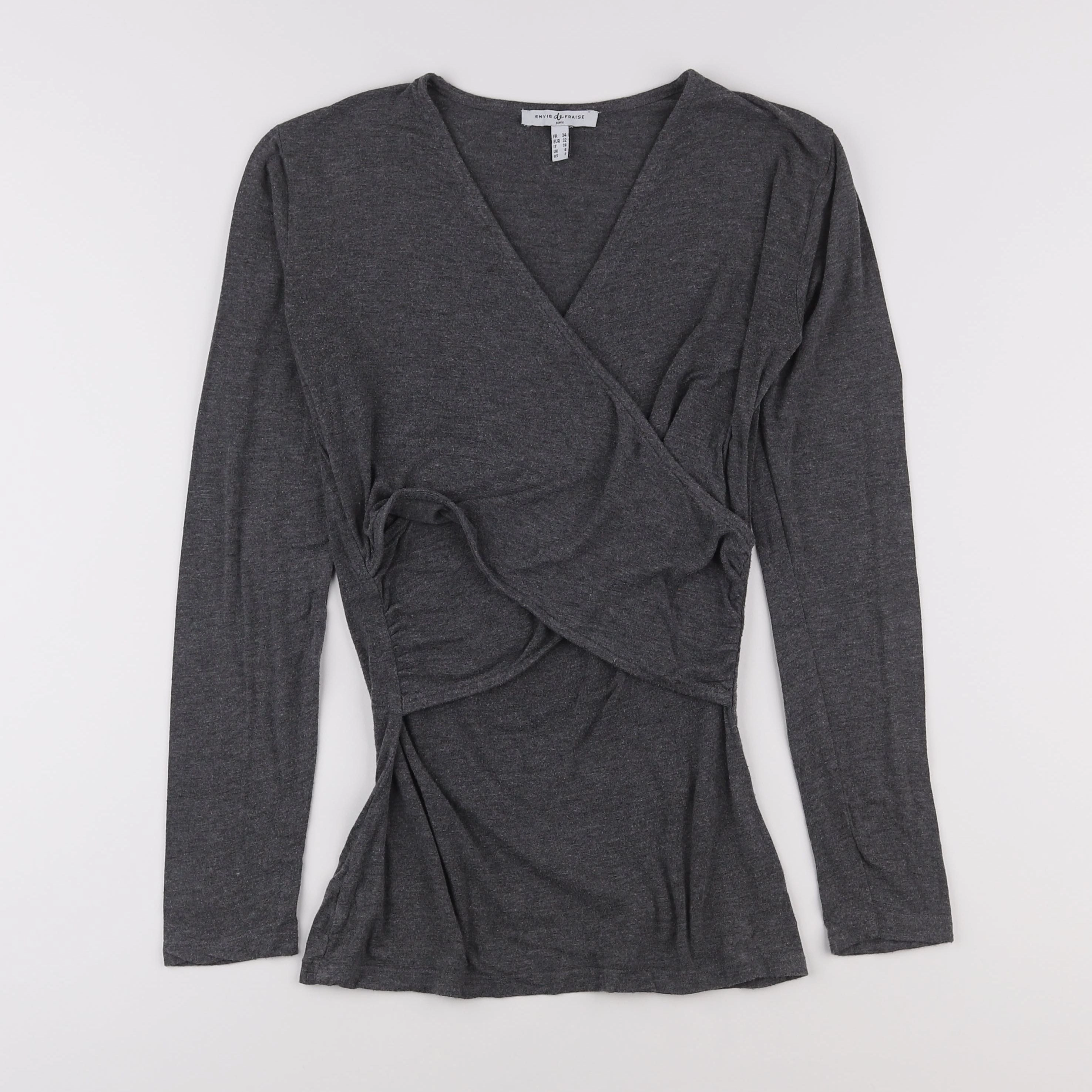 Envie de fraise - tee-shirt allaitement, grossesse gris - 34