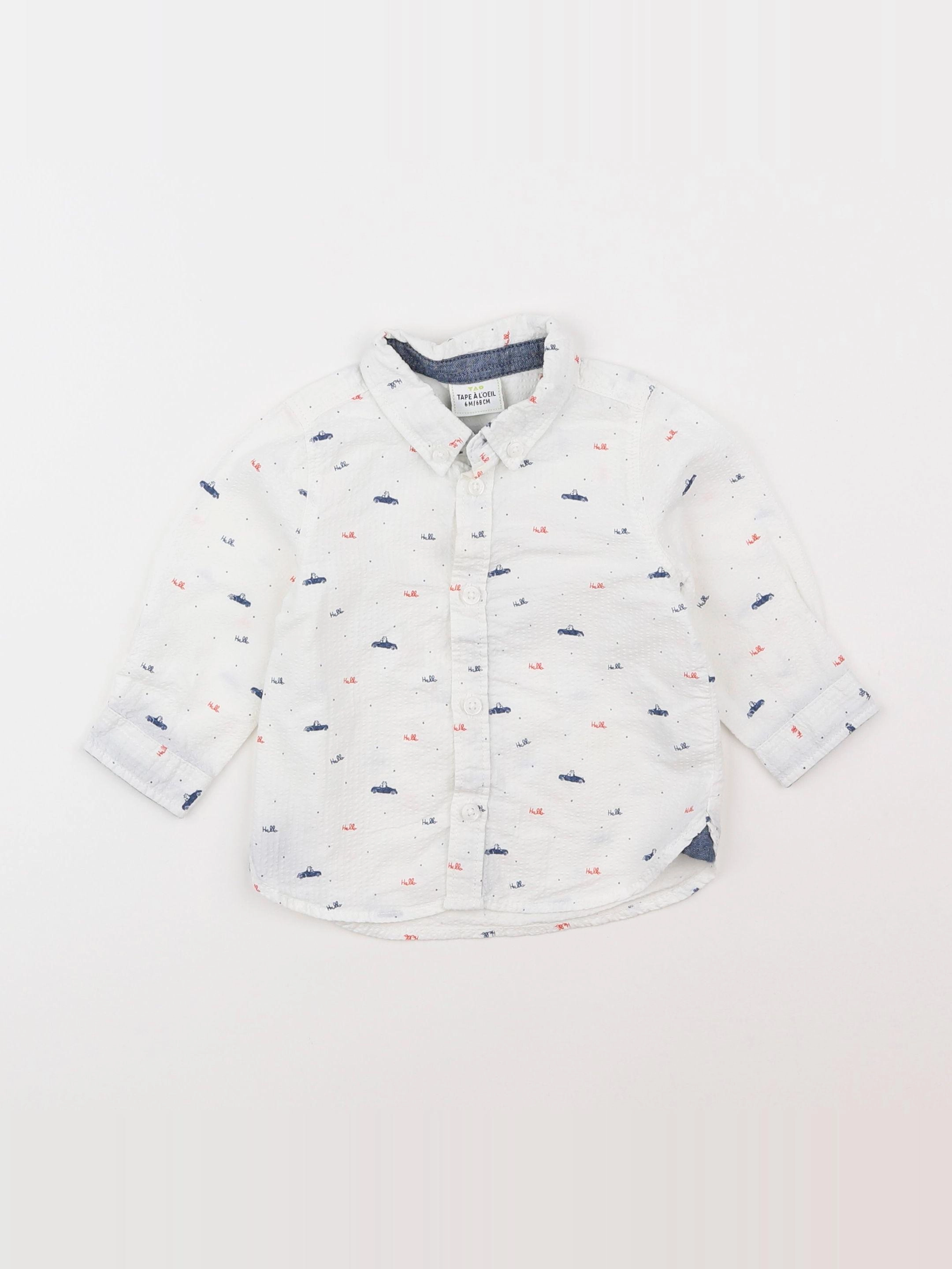 Tape à l'oeil - chemise blanc - 6 mois