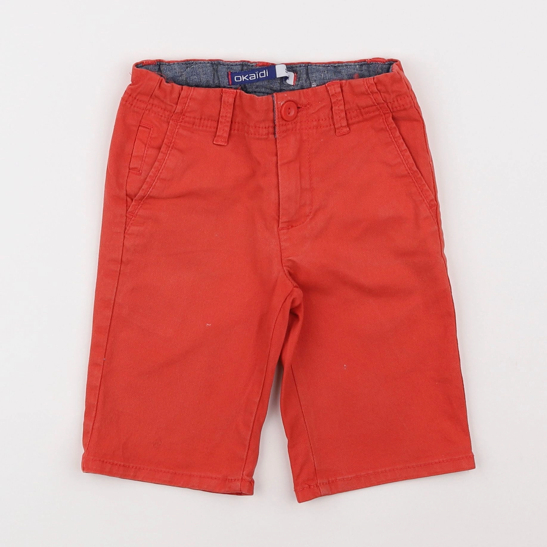 Okaidi - short rouge - 4 ans