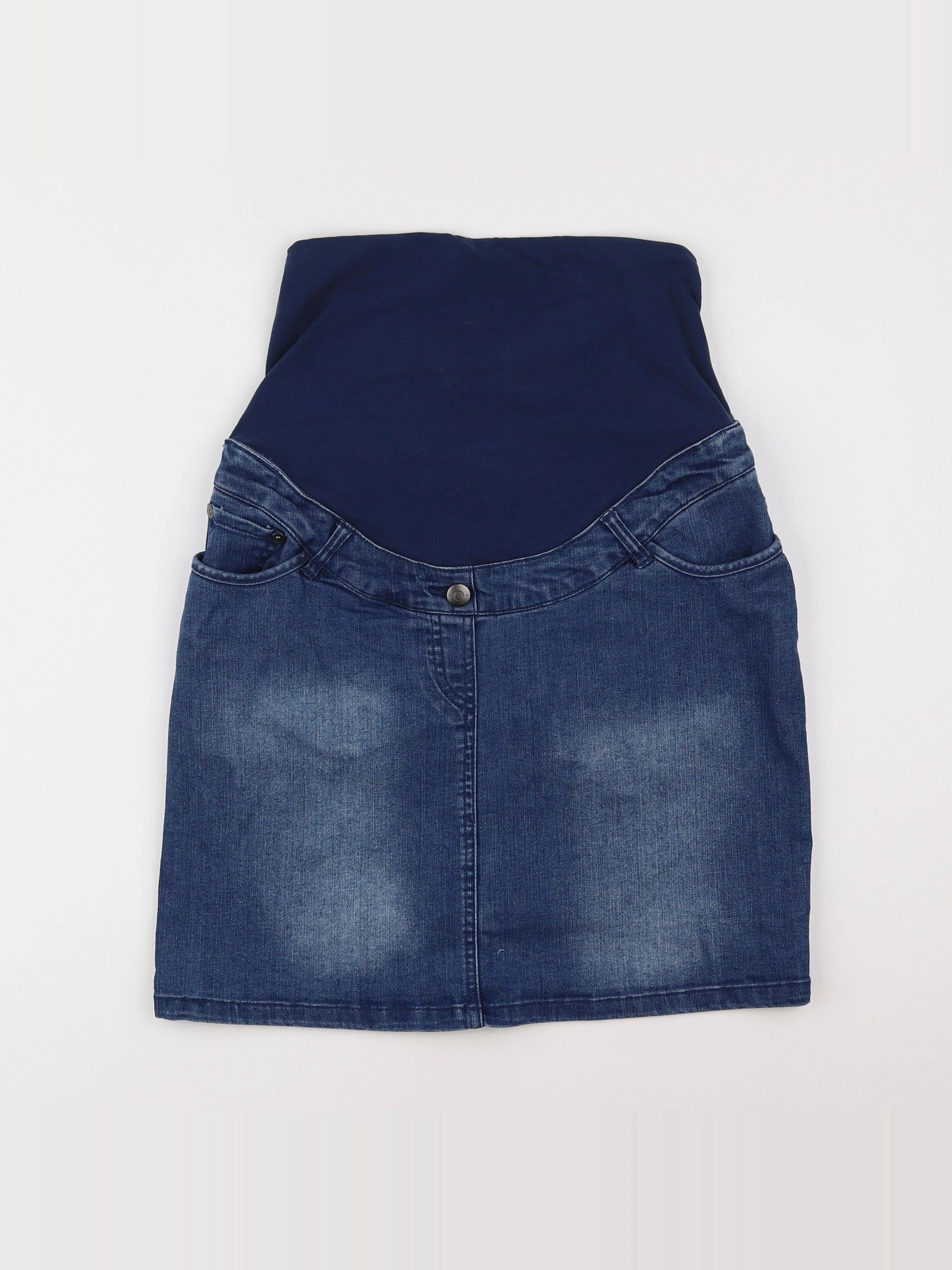 Vertbaudet - jupe grossesse bleu - 36