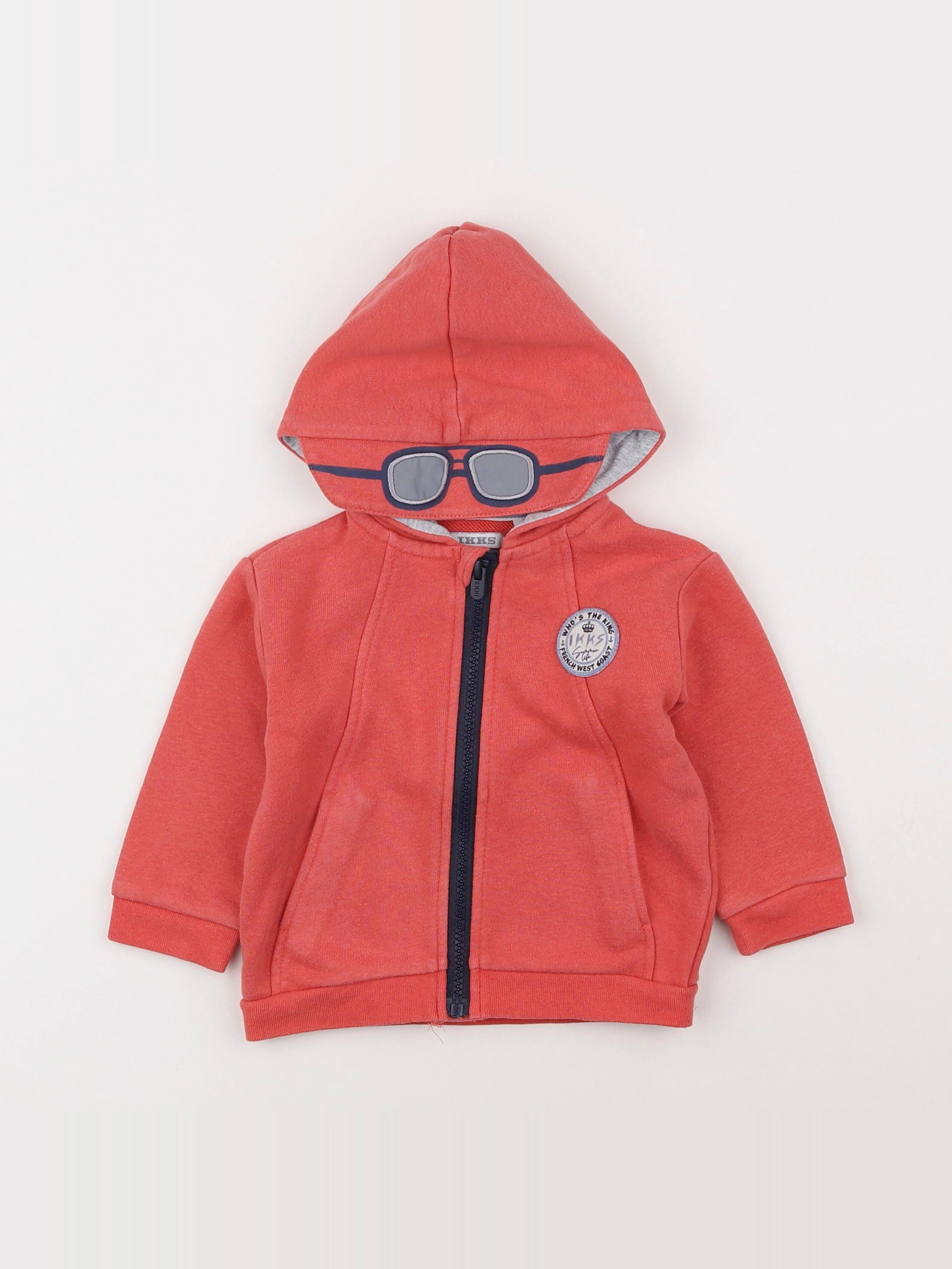 IKKS - sweat orange - 12 mois