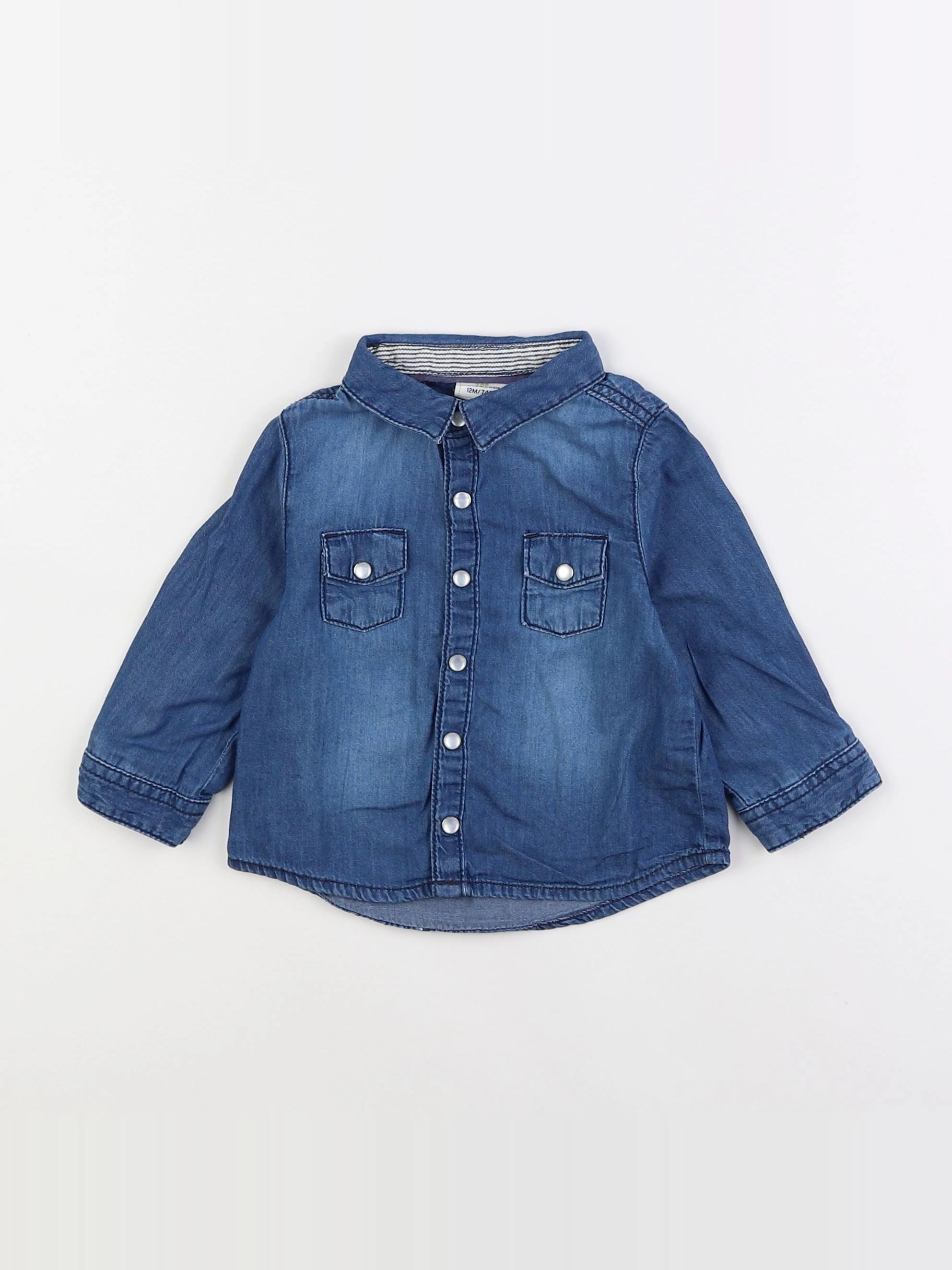 Tape à l'oeil - chemise bleu - 12 mois