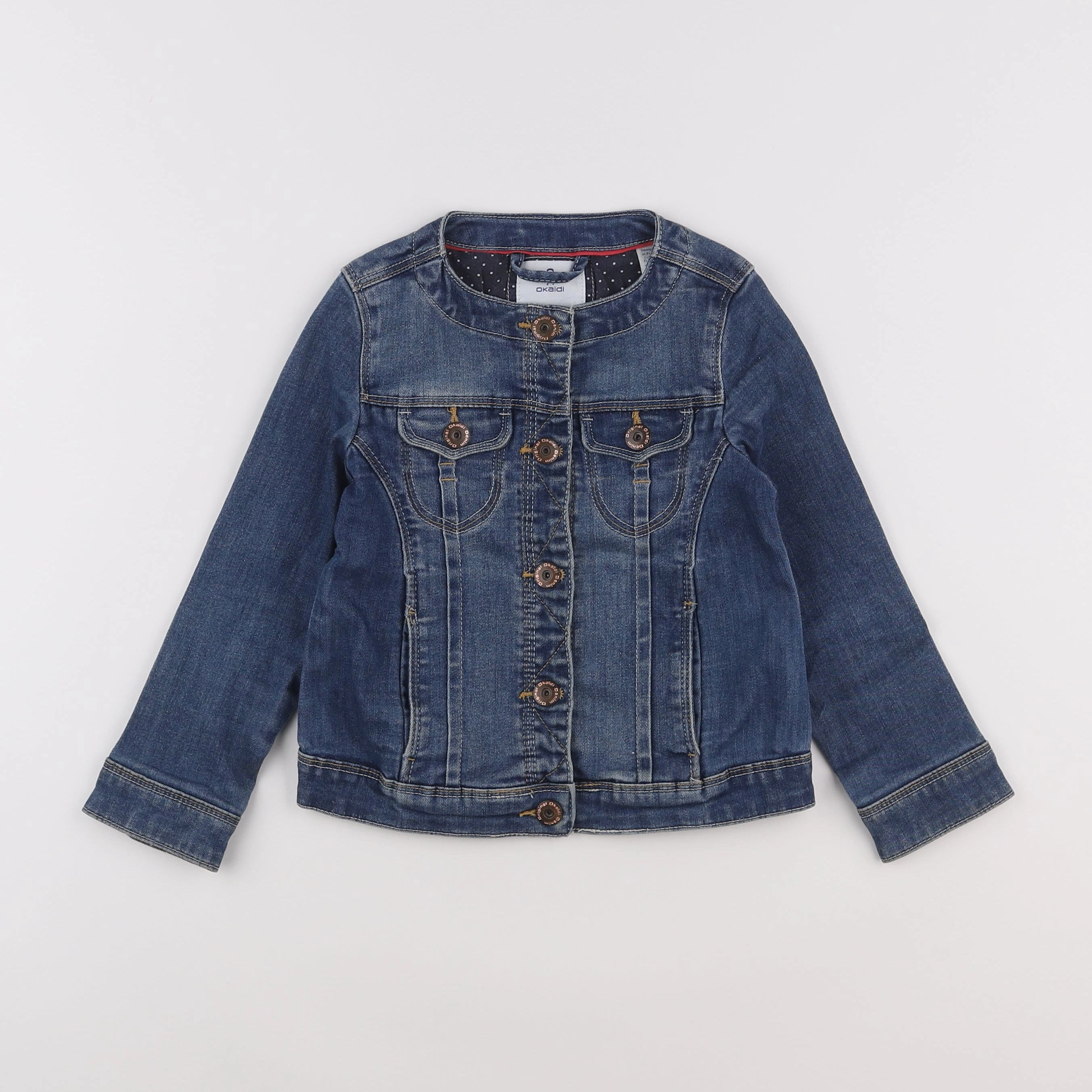 Okaidi - veste bleu - 4 ans