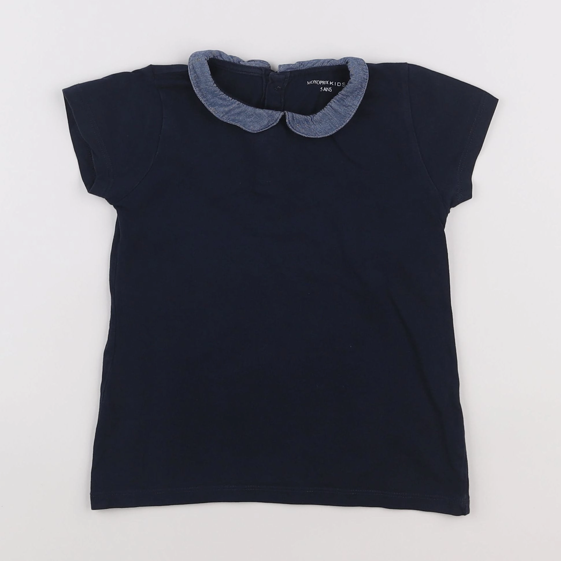 Monoprix - tee-shirt bleu - 5 ans